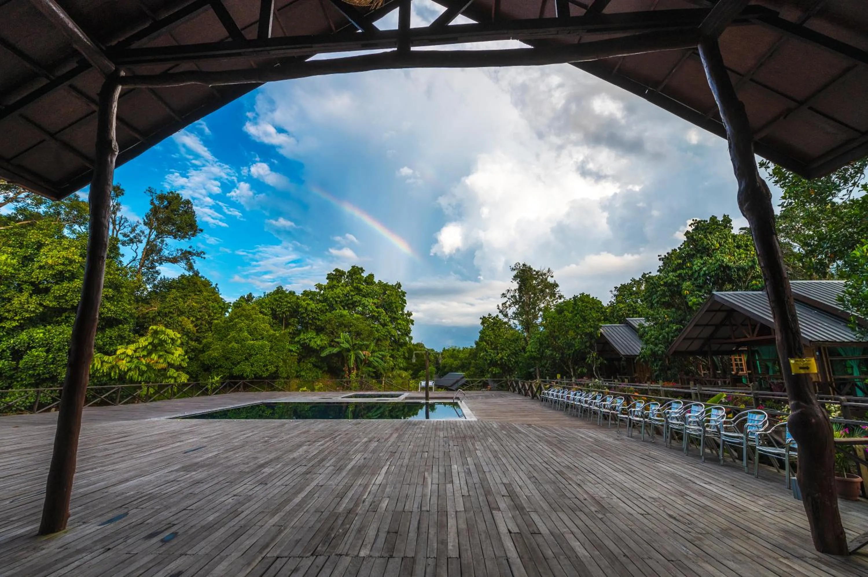 Swimming pool in Borneo Sepilok Rainforest Resort