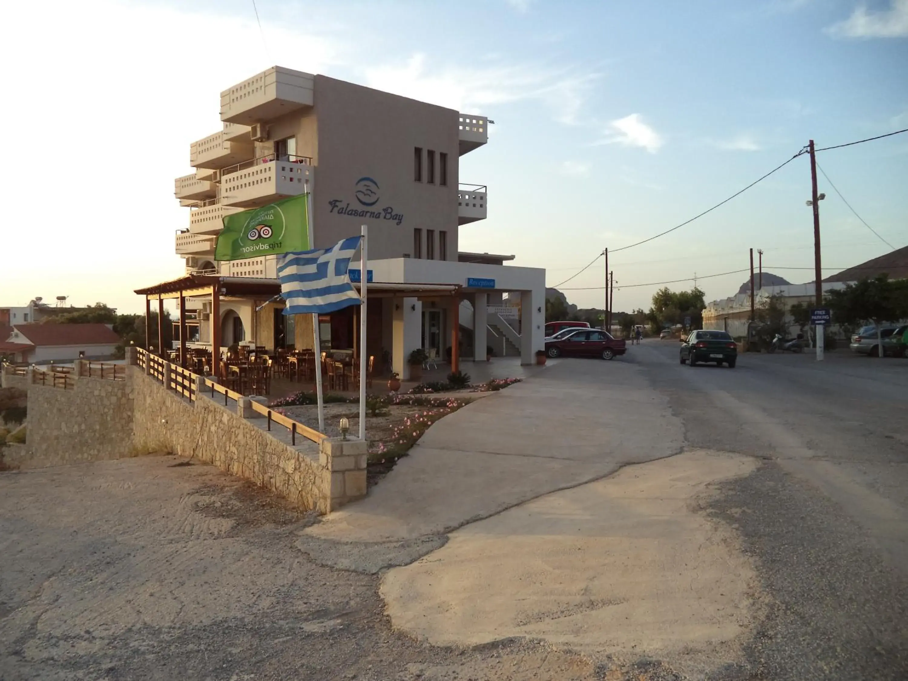 Facade/entrance in Falasarna Bay Facade/entrance in Falasarna Bay