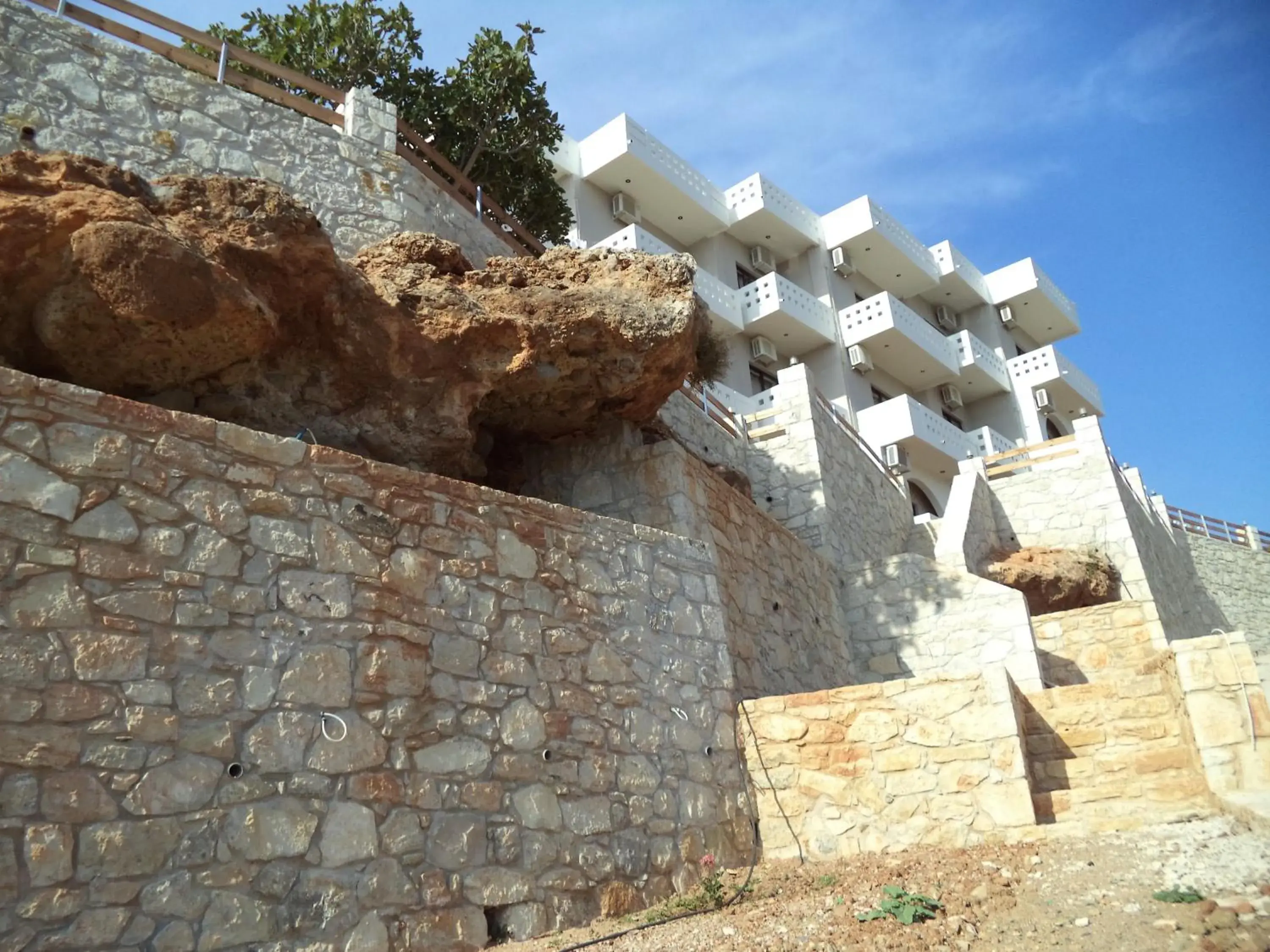 Facade/entrance in Falasarna Bay Facade/entrance in Falasarna Bay