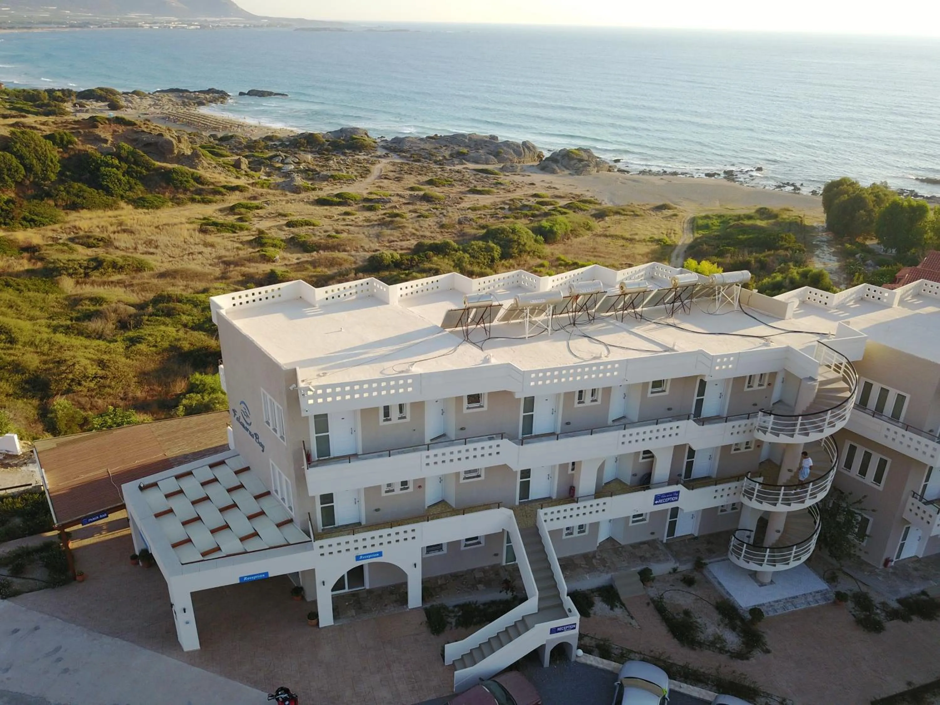 Bird's eye view in Falasarna Bay