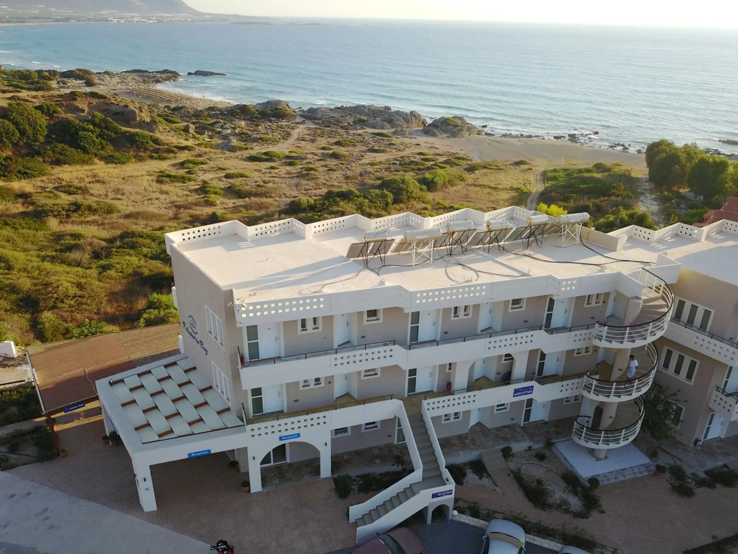 Bird's eye view in Falasarna Bay Bird's eye view in Falasarna Bay