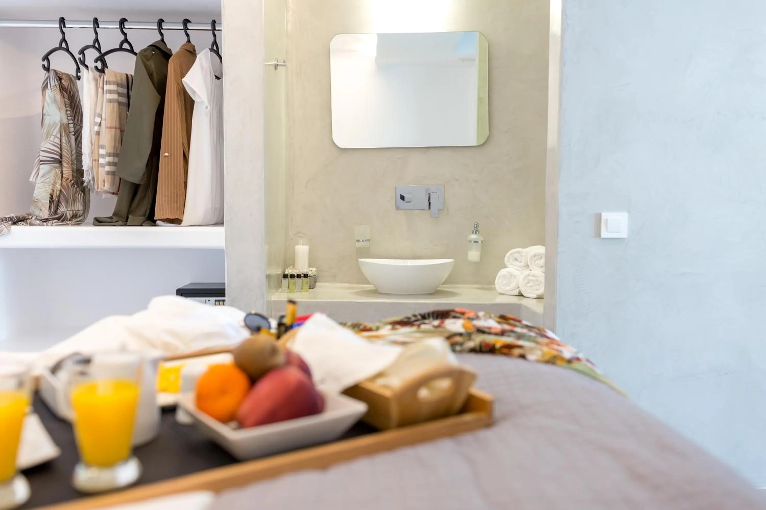 Bed in Dreaming View Suites