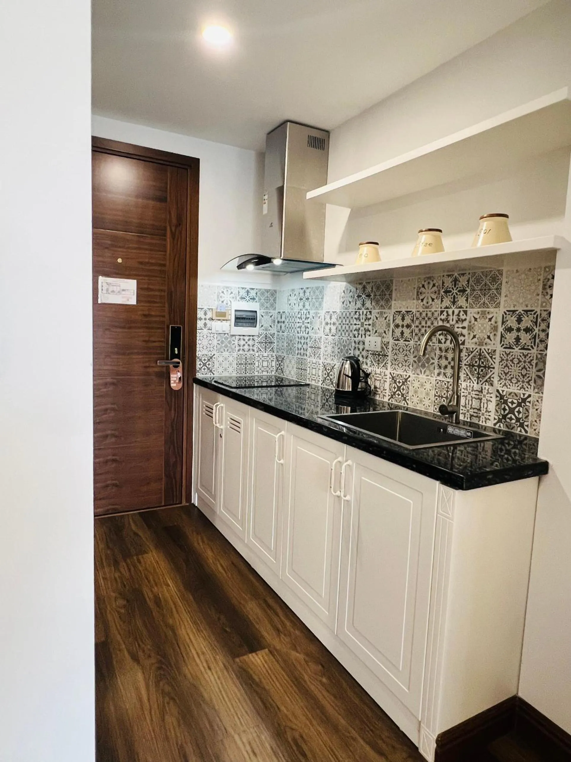 stove in Branda Apartment & Hotel