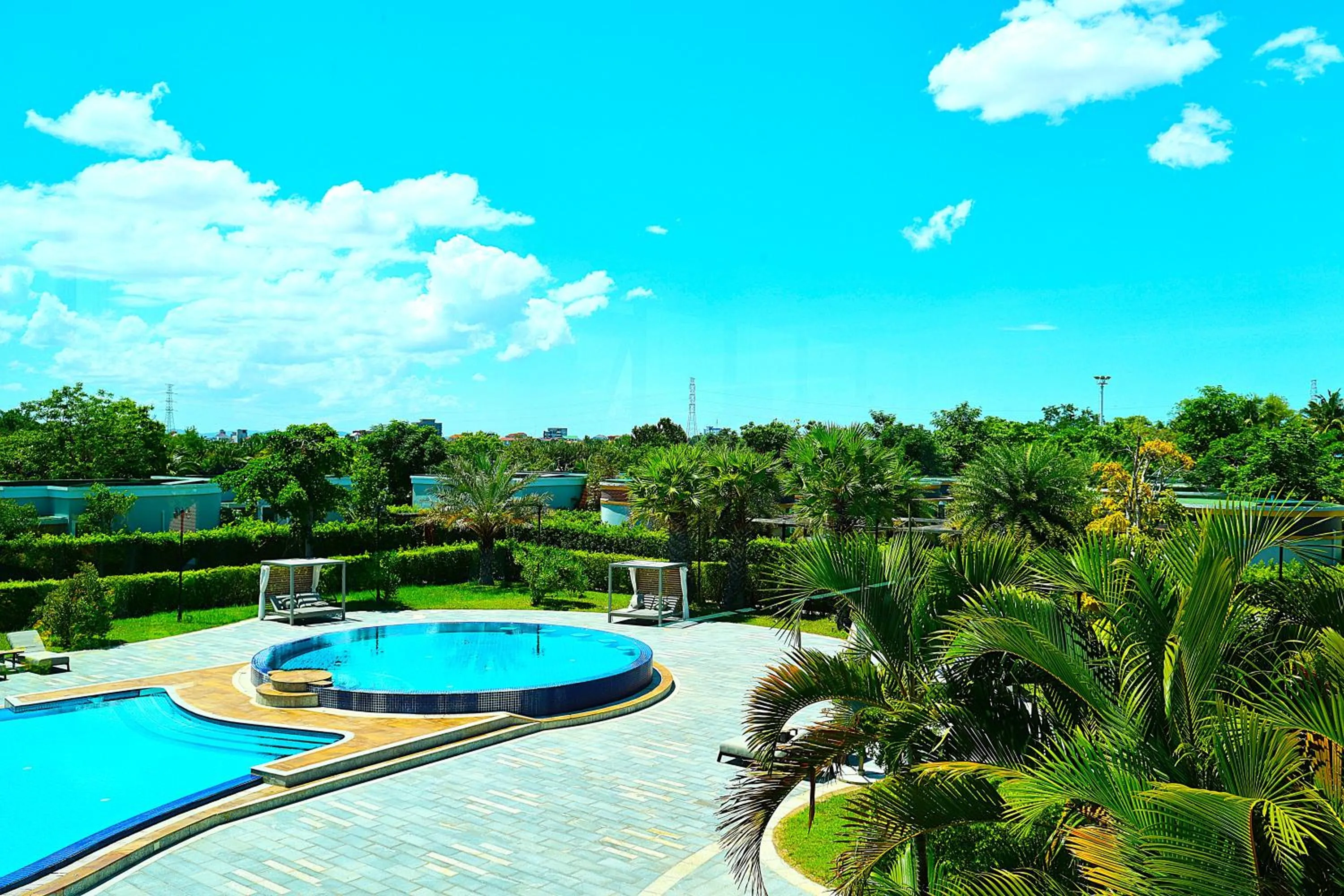 Pool view in Castle Bayview Resort & Spa