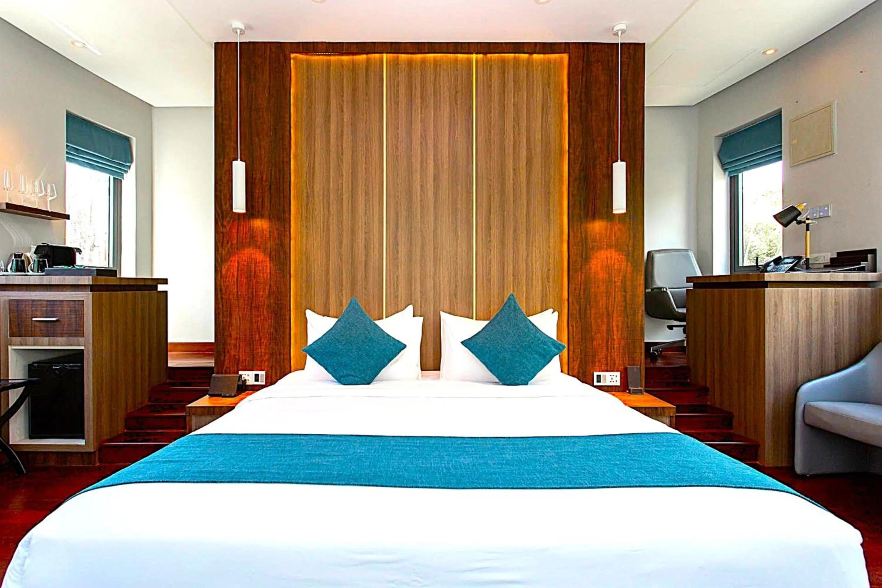 View (from property/room), Bed in Castle Bayview Resort & Spa