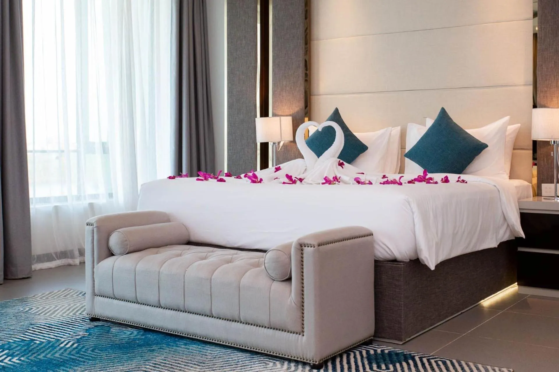 Bed in Castle Bayview Resort & Spa