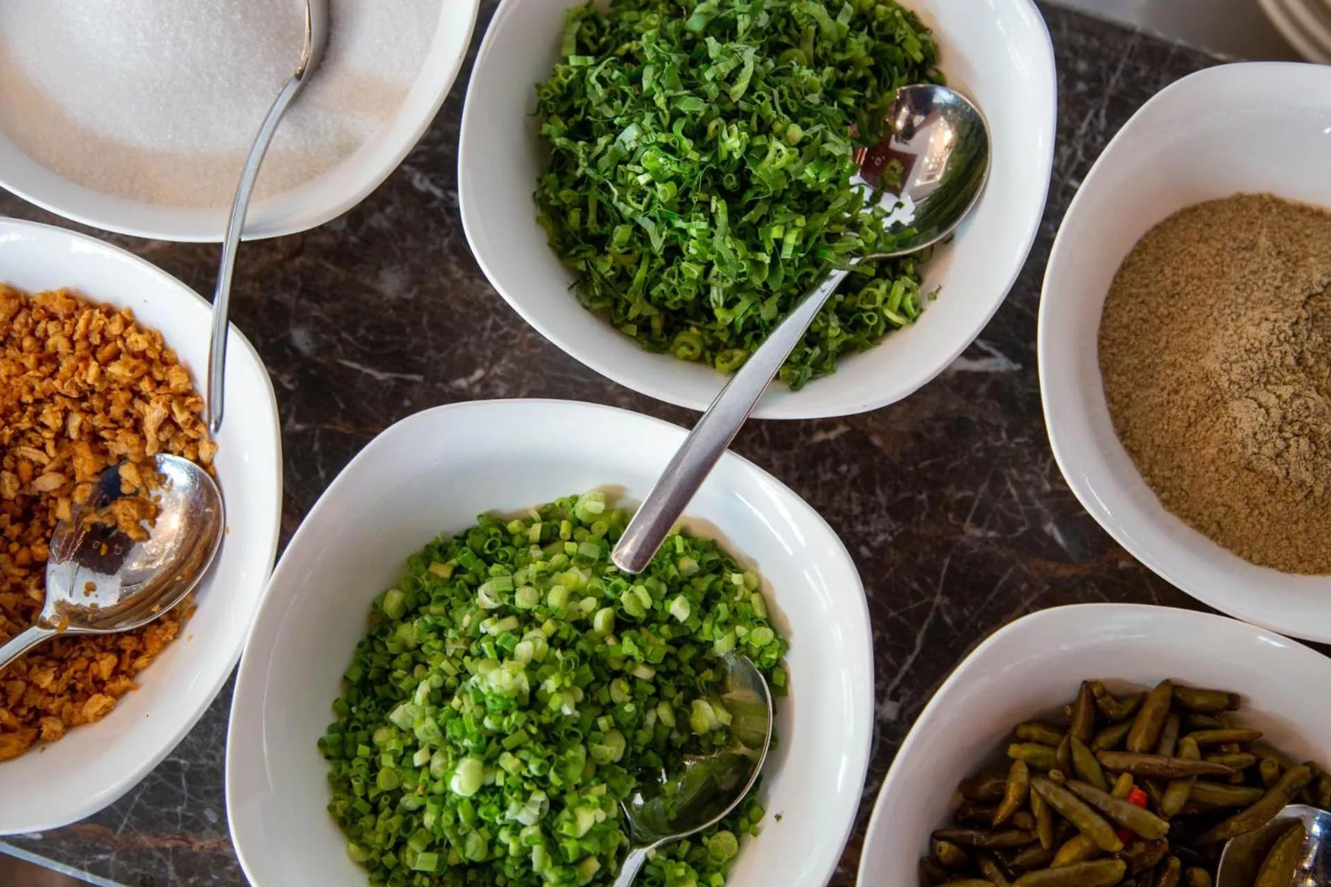 Asian breakfast in Castle Bayview Resort & Spa