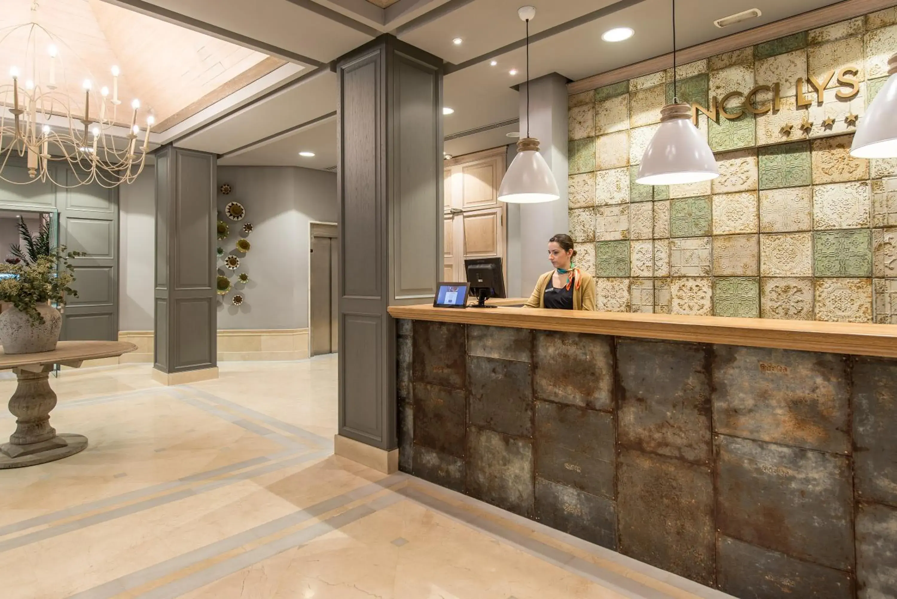 Lobby or reception in Vincci Lys Lobby or reception in Vincci Lys