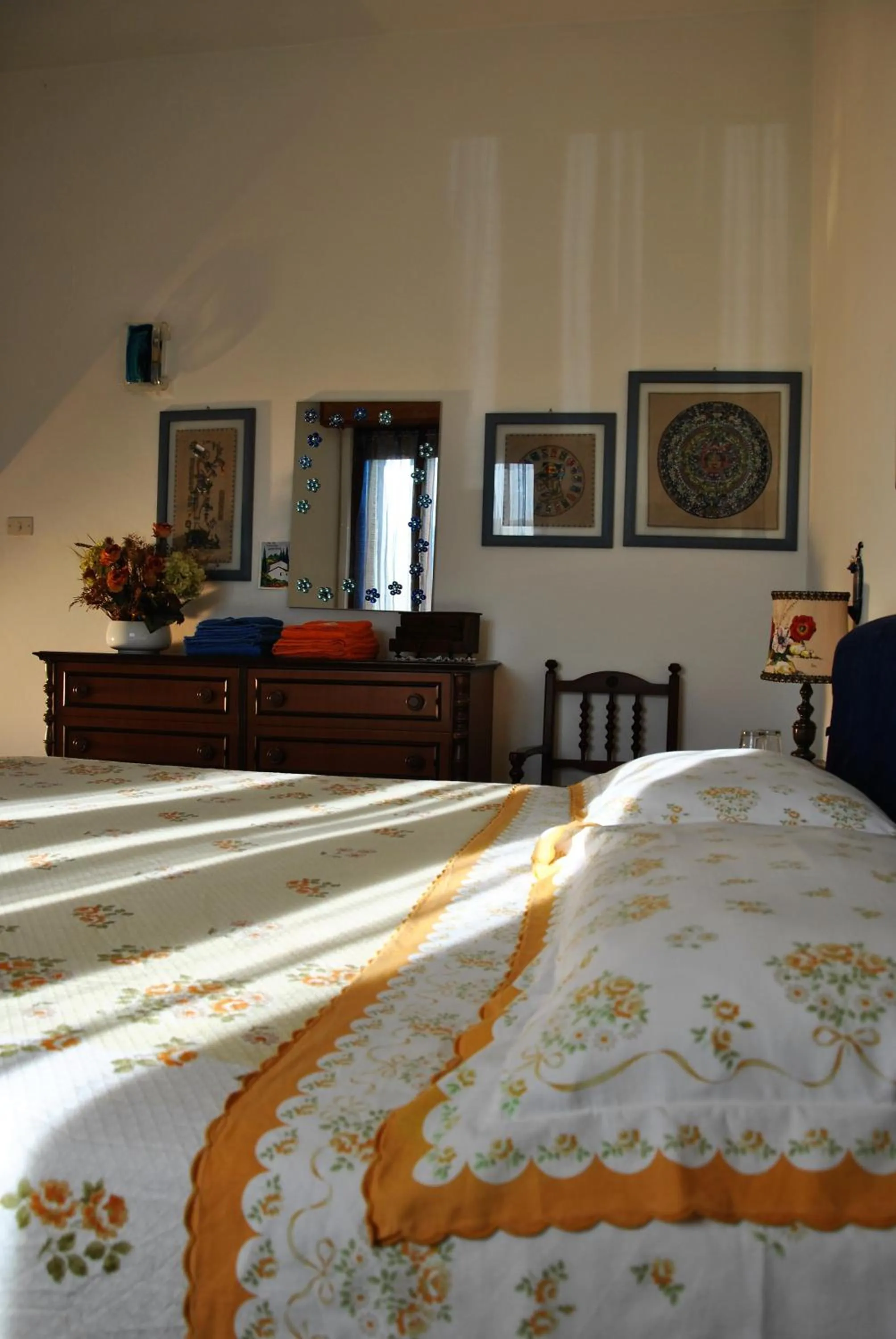 Decorative detail, Bed in Bed & Breakfast Gemma