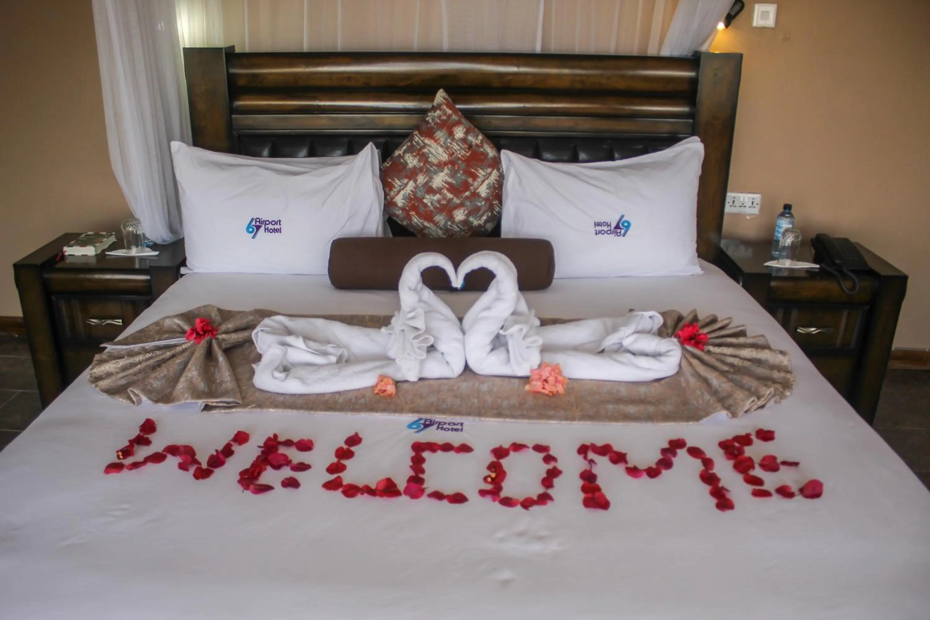 Bed in 67 Airport Hotel Nairobi