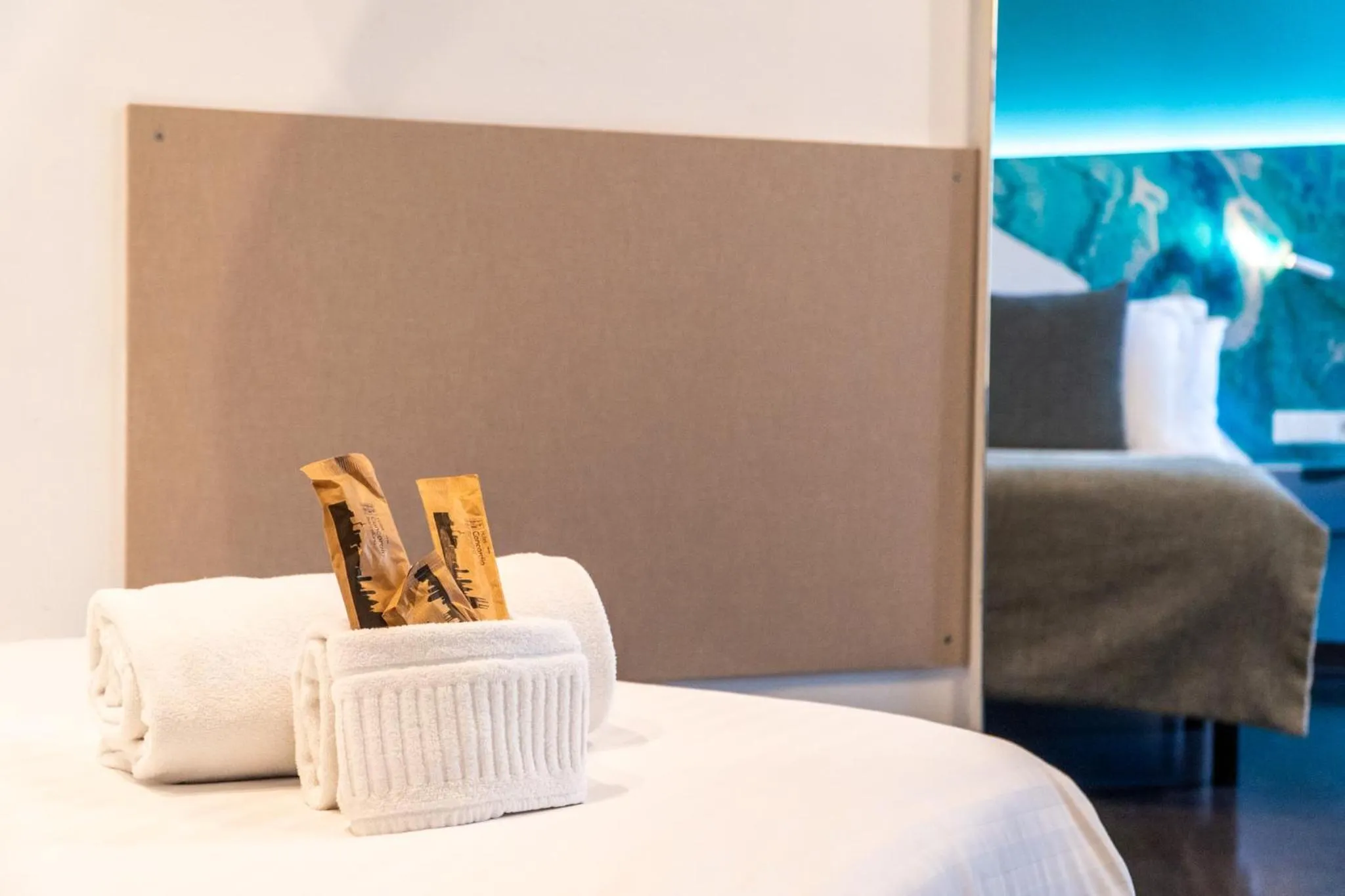 Bed in Hotel Concordia Barcelona