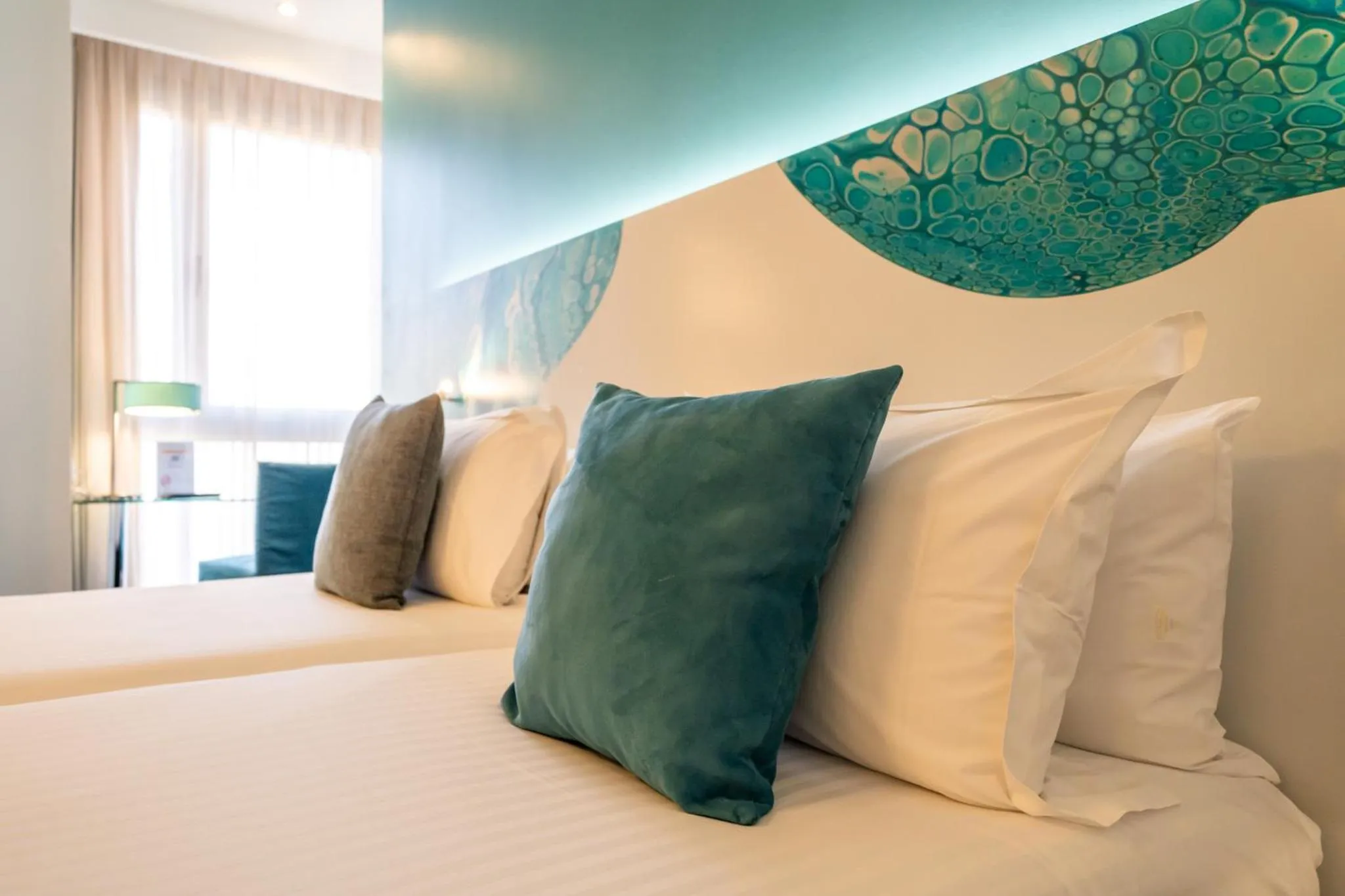 Bed in Hotel Concordia Barcelona