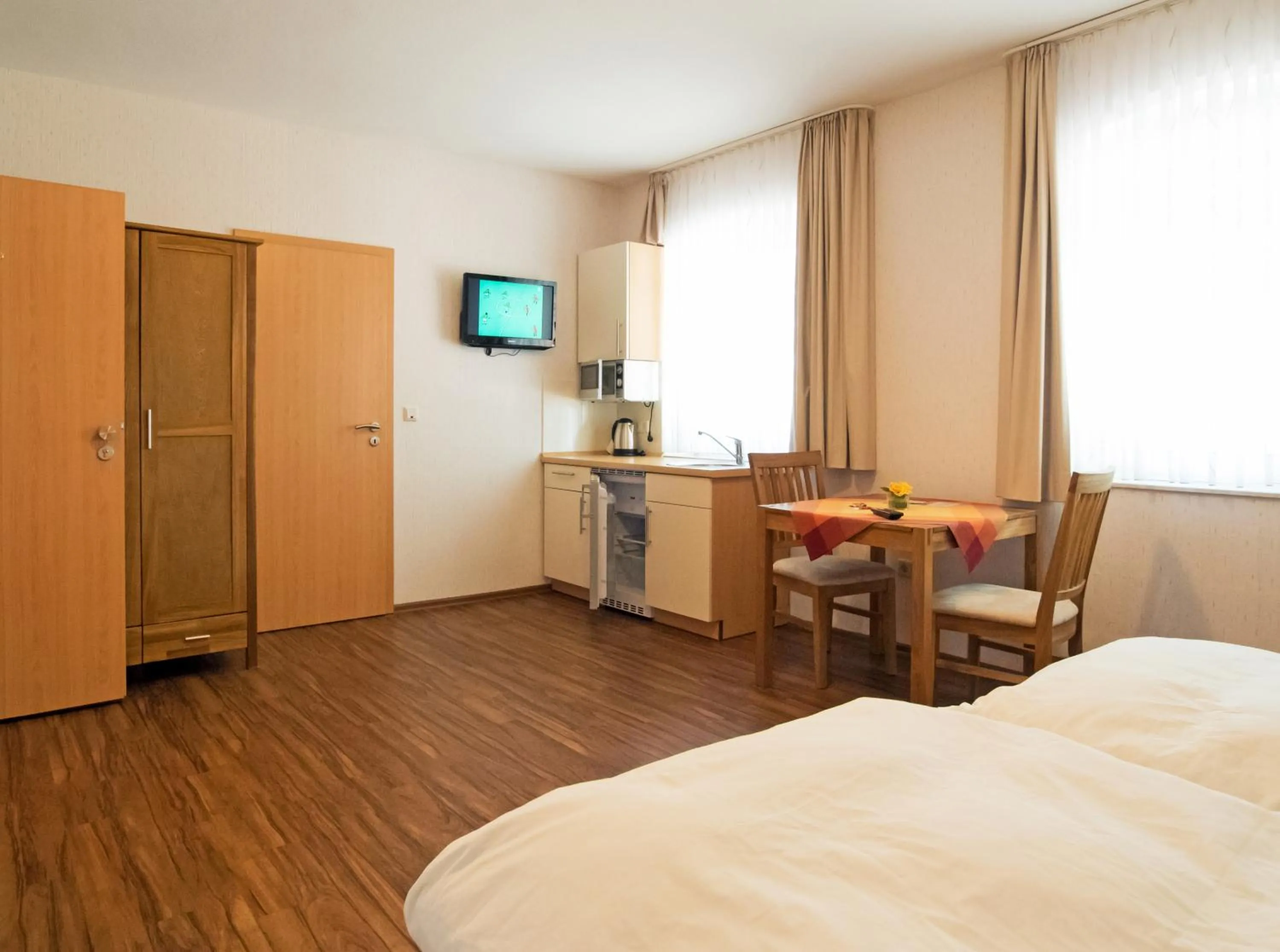 Bed in Hotel Restaurant Schute