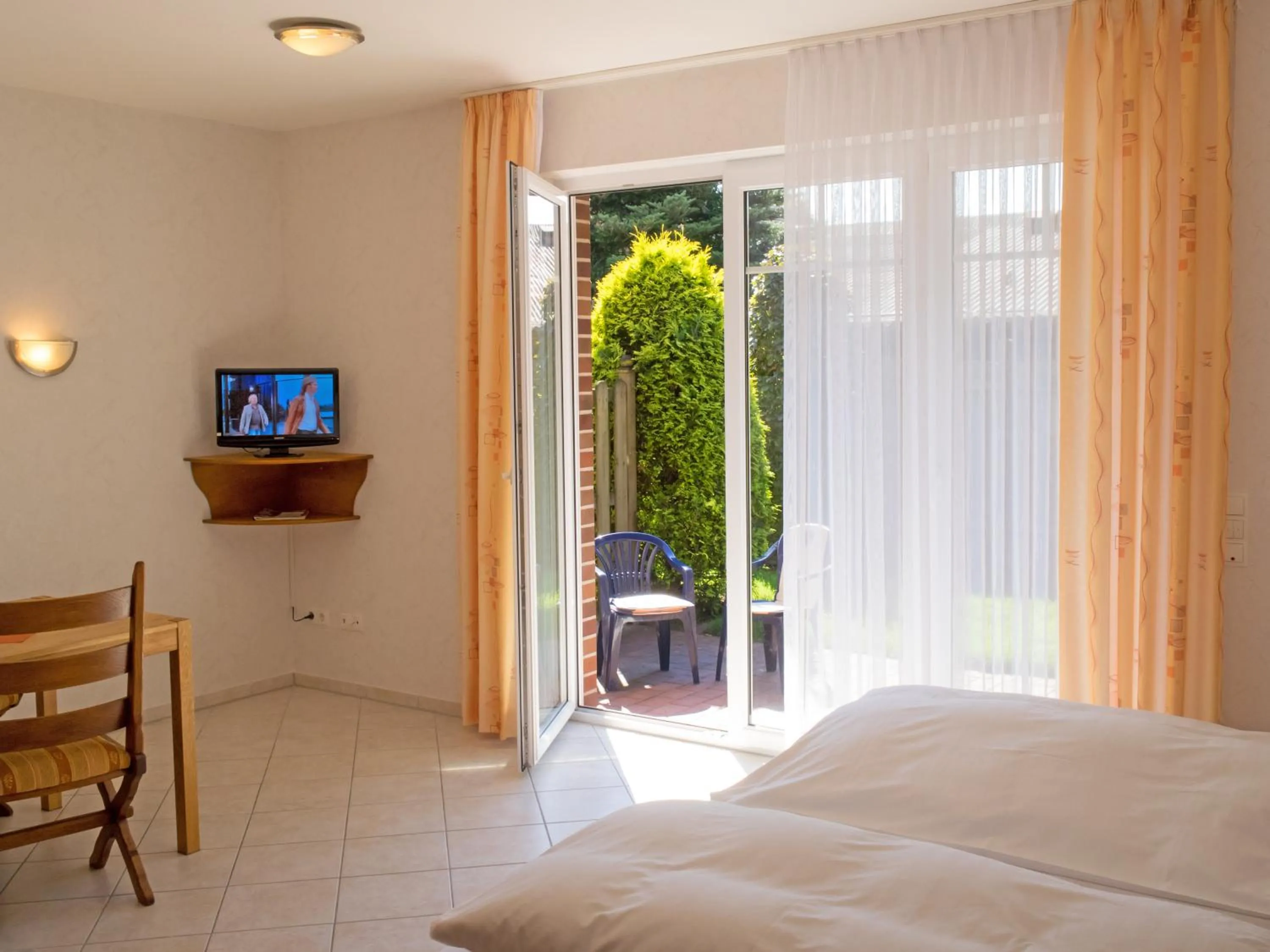 Bed in Hotel Restaurant Schute