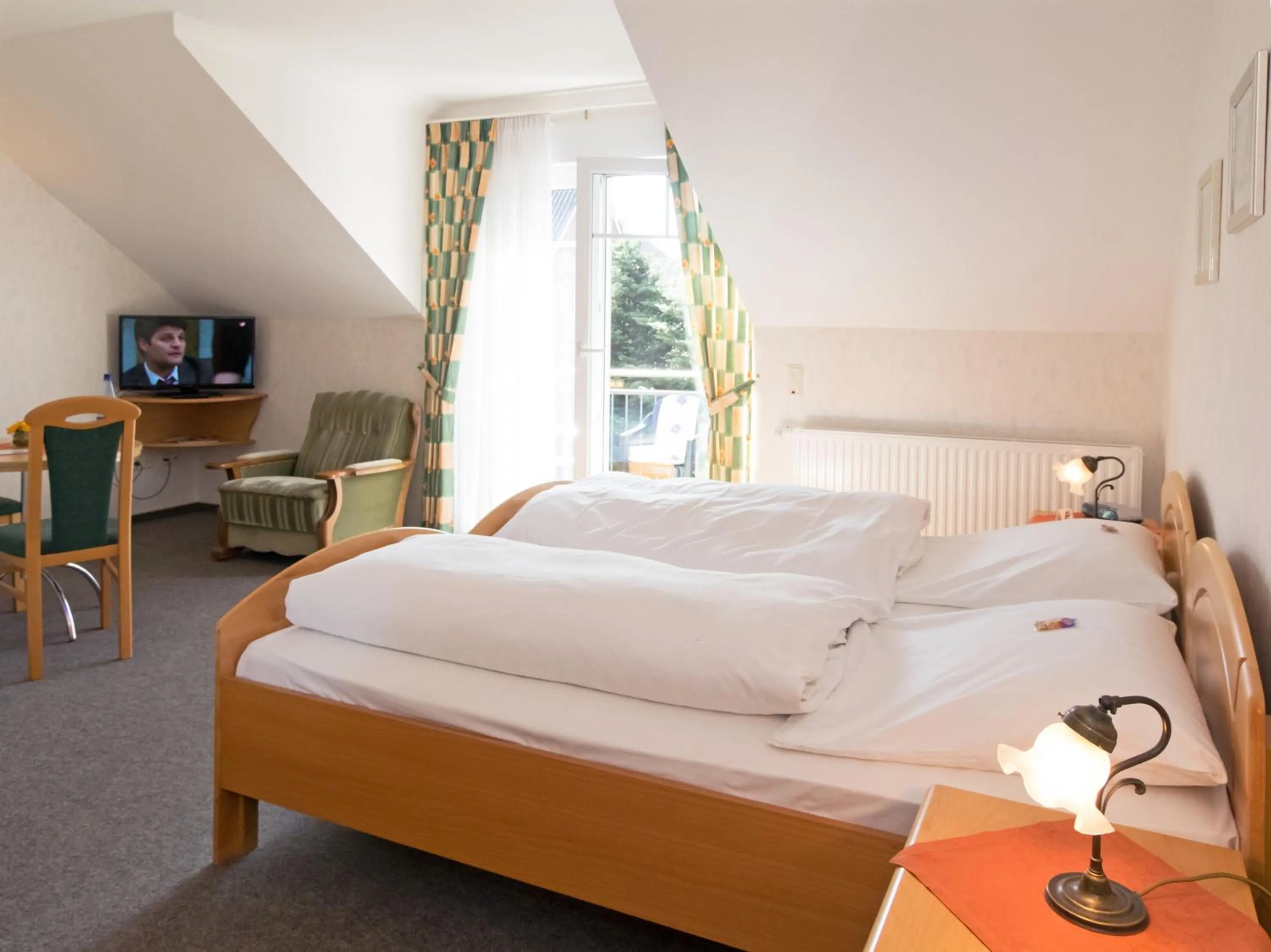 Bed in Hotel Restaurant Schute