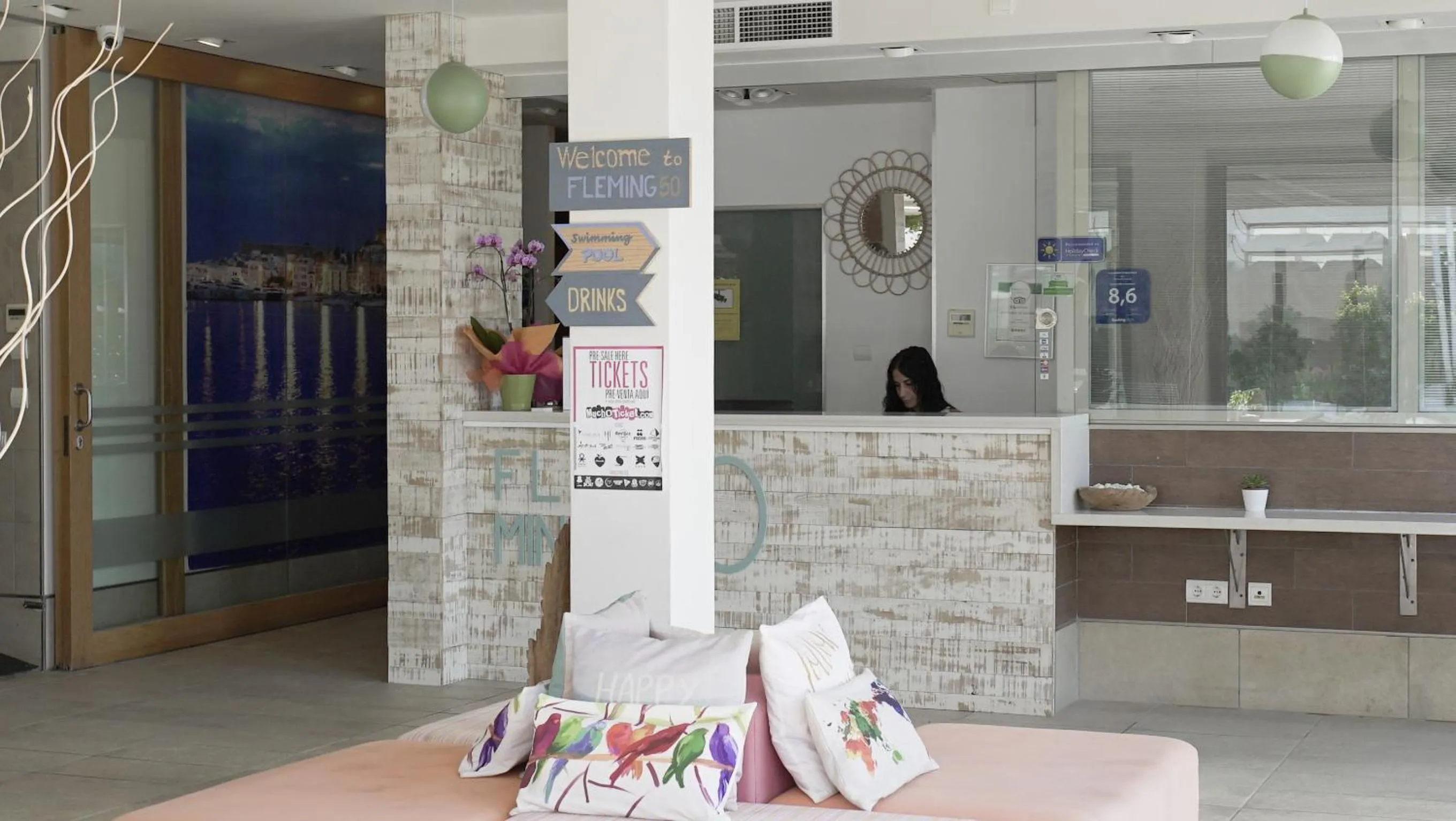 Lobby or reception in Aparthotel Fleming 50 - Adults Only