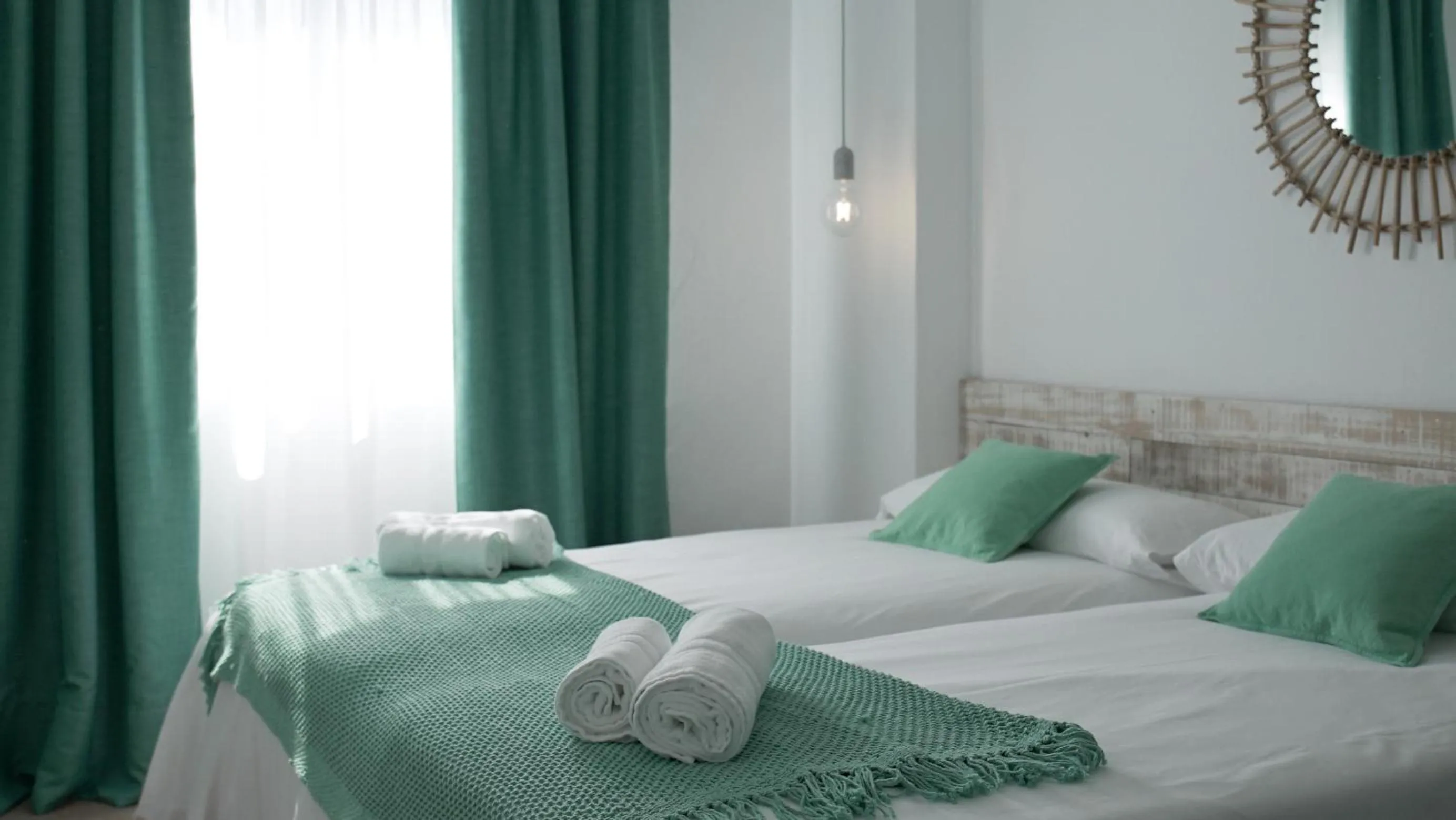 Bedroom, Bed in Aparthotel Fleming 50 - Adults Only