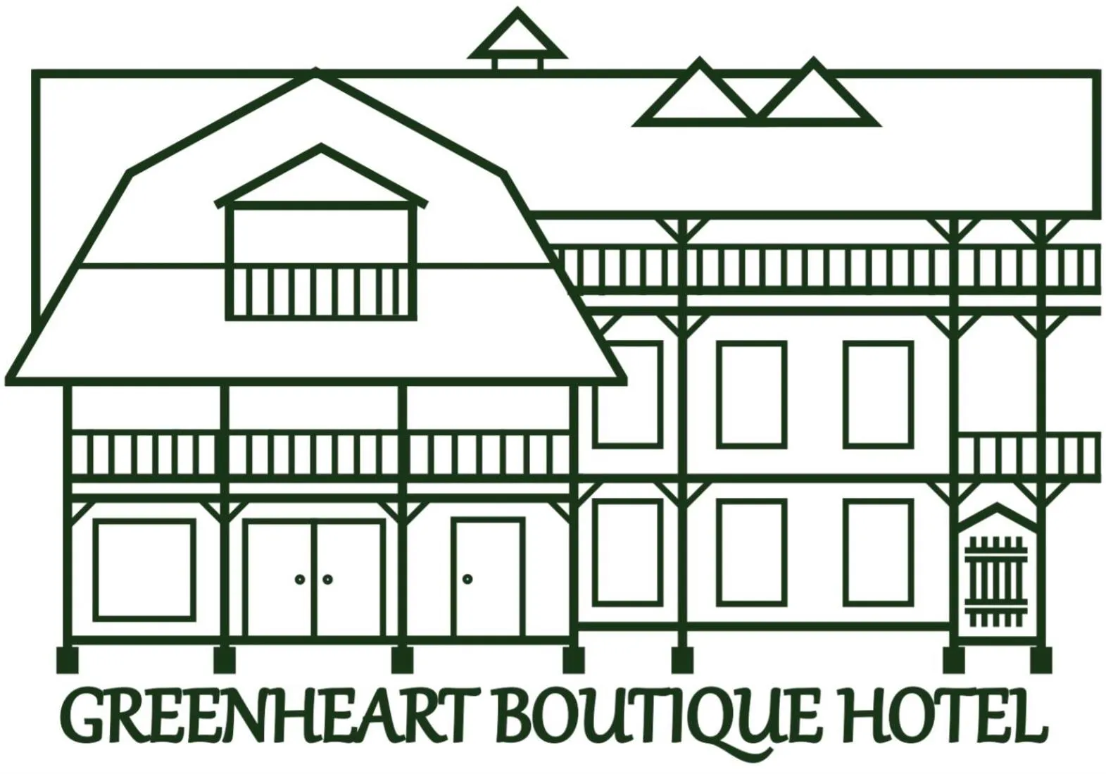 Property logo or sign in Greenheart Boutique Hotel