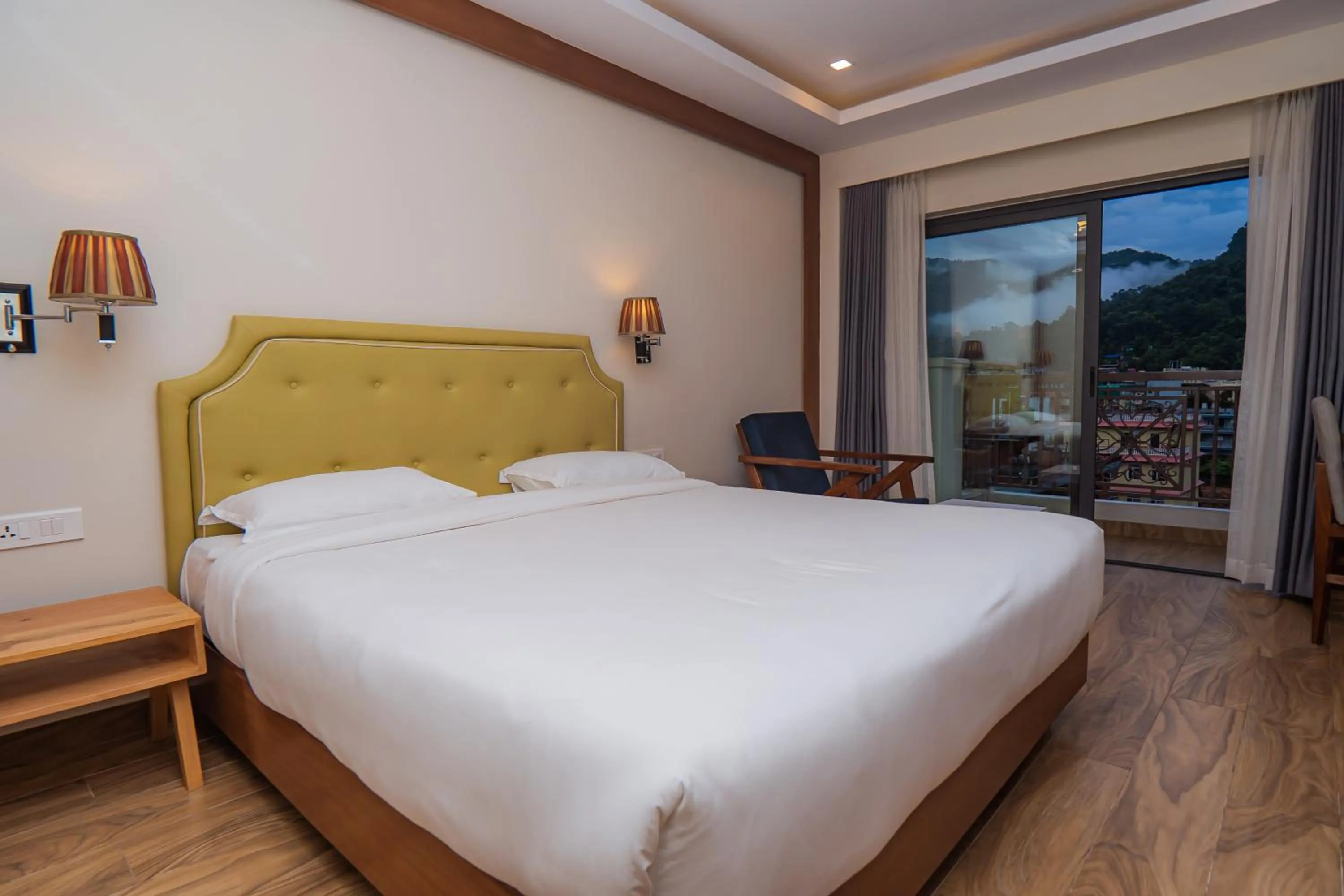 View (from property/room), Bed in Hotel Fewa Trip