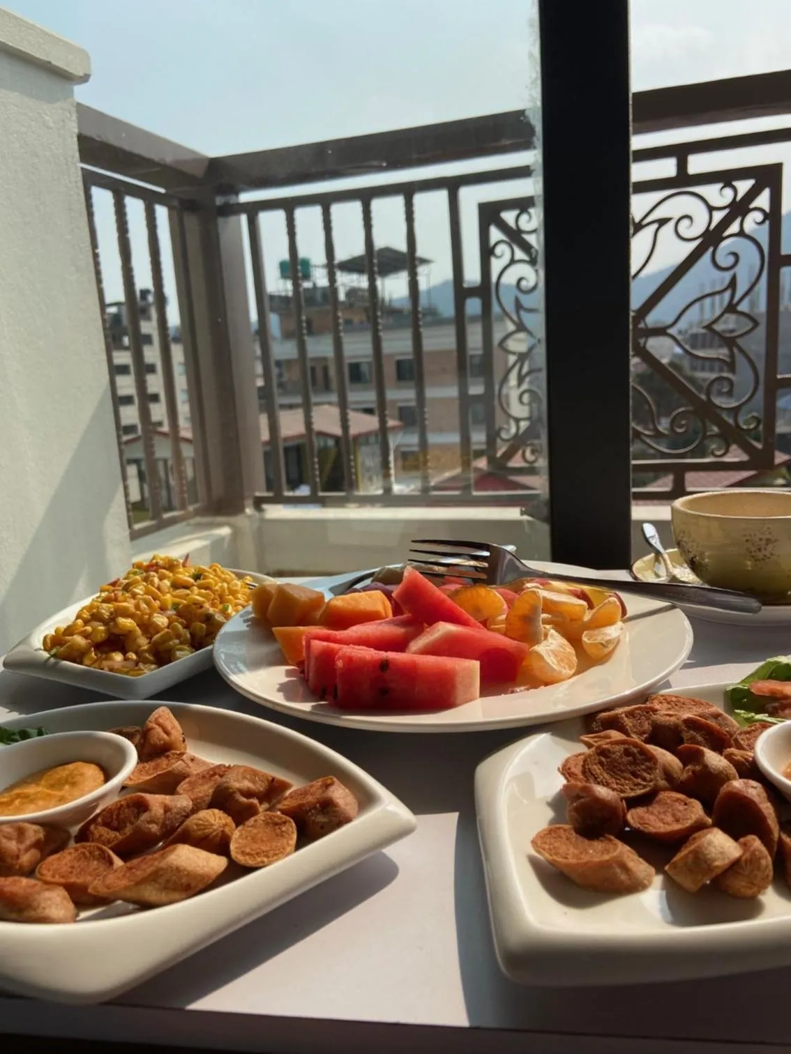 Food close-up in Hotel Fewa Trip