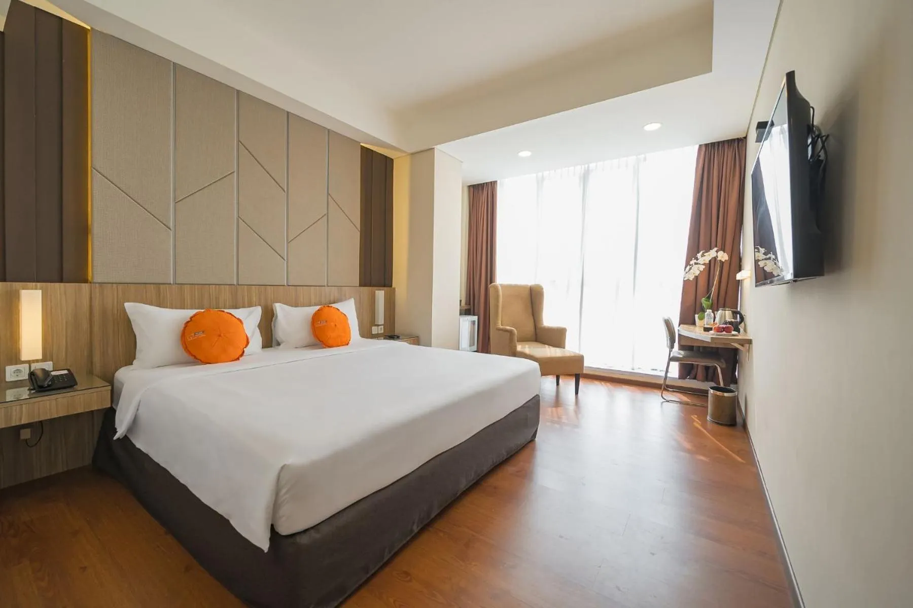 Bed in Grand G7 Hotel Pasar baru