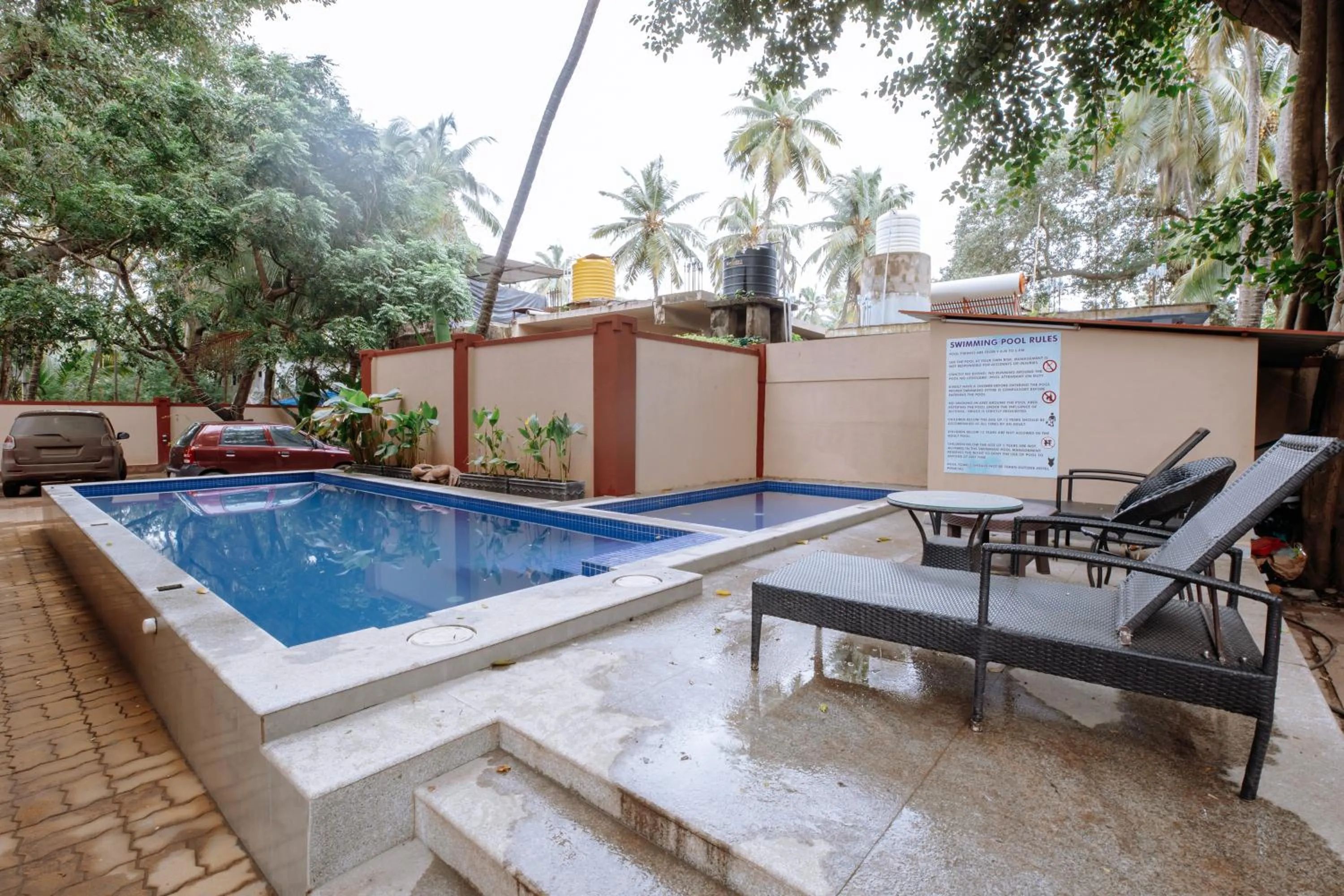 Pool view in Kay's Calangute Resort Service Apartments - Near Calangute Beach