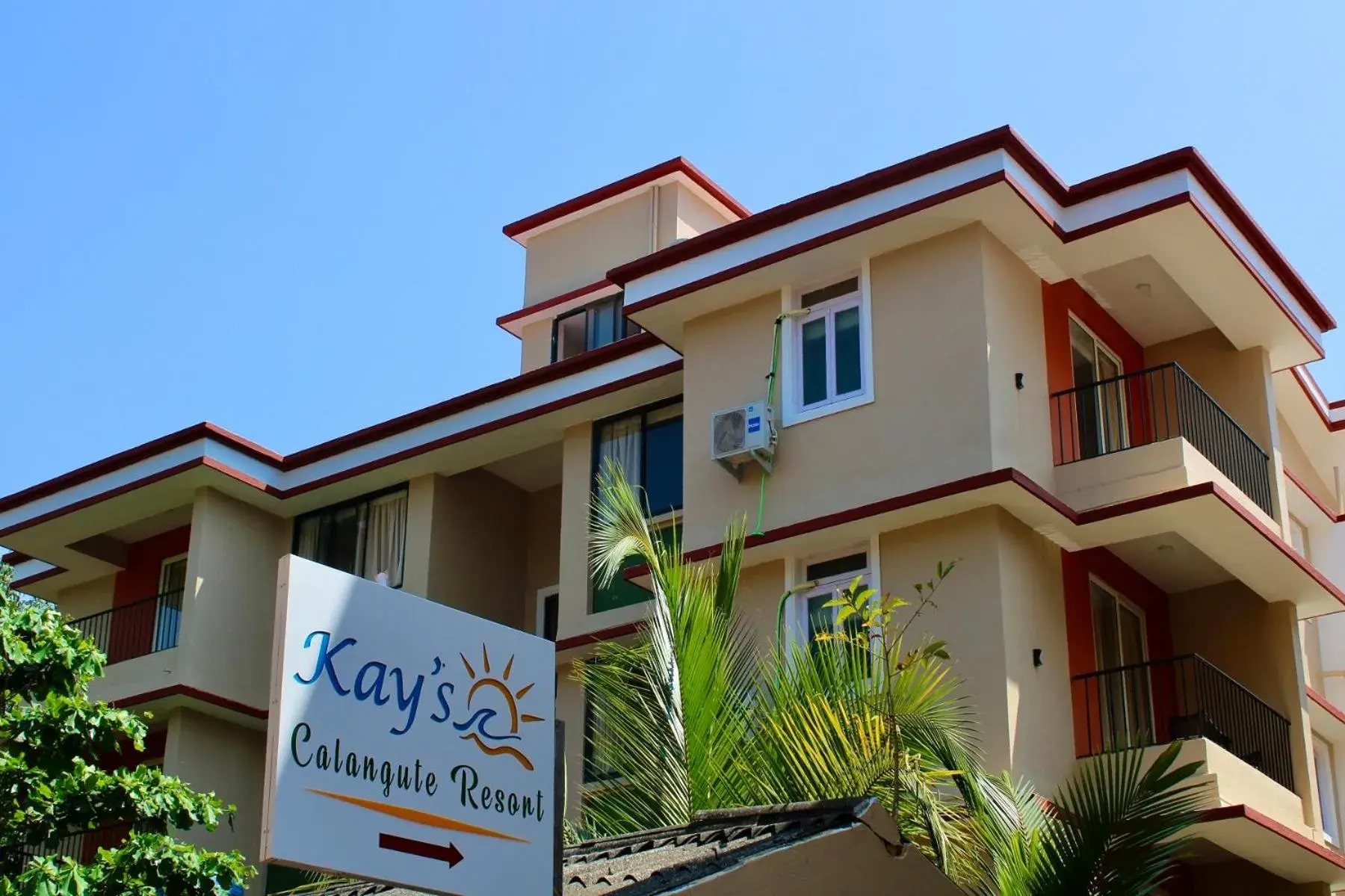 Property building in Kay's Calangute Resort Service Apartments - Near Calangute Beach Property building in Kay's Calangute Resort Service Apartments - Near Calangute Beach
