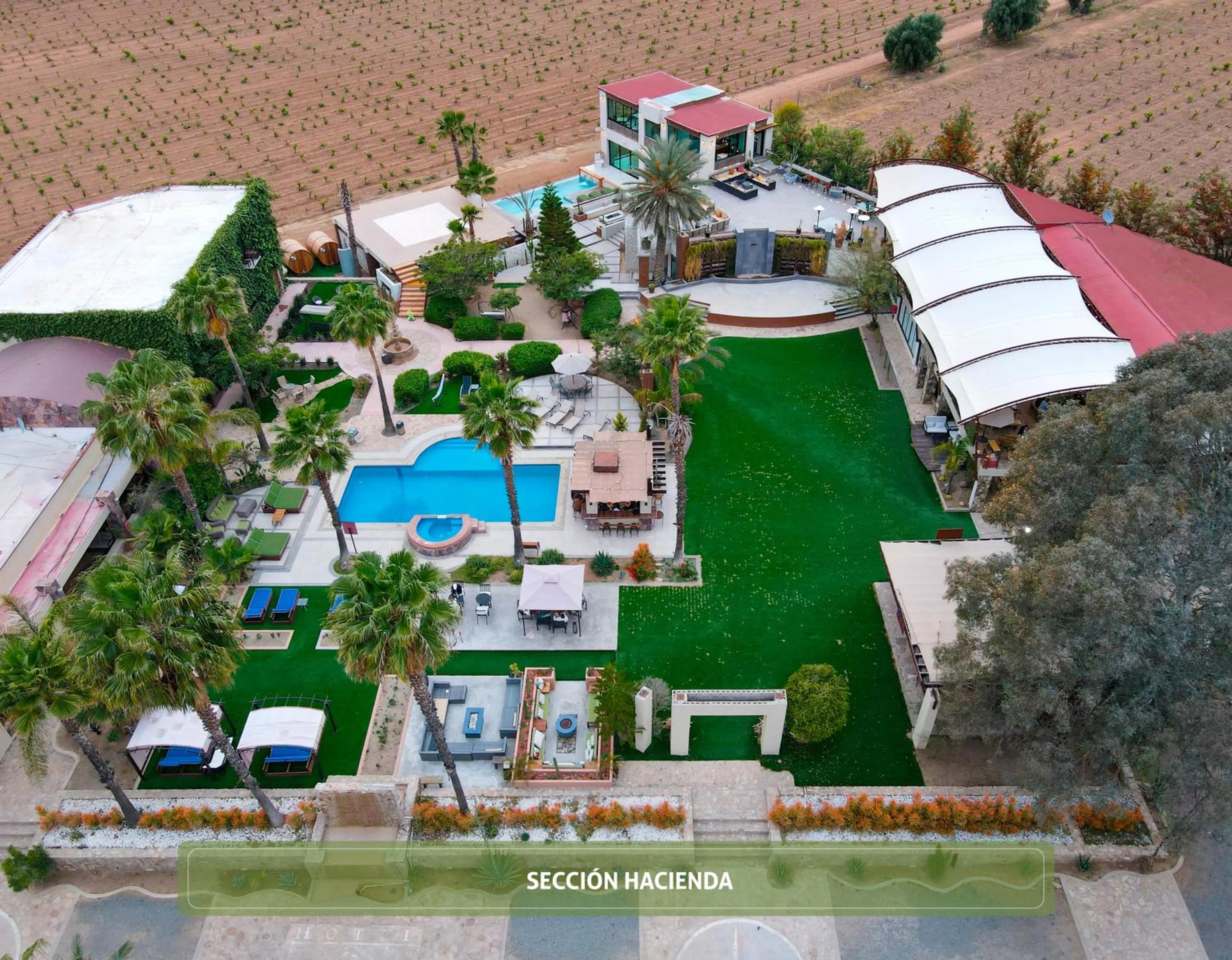 Bird's eye view in Hotel Boutique Valle de Guadalupe & Spa