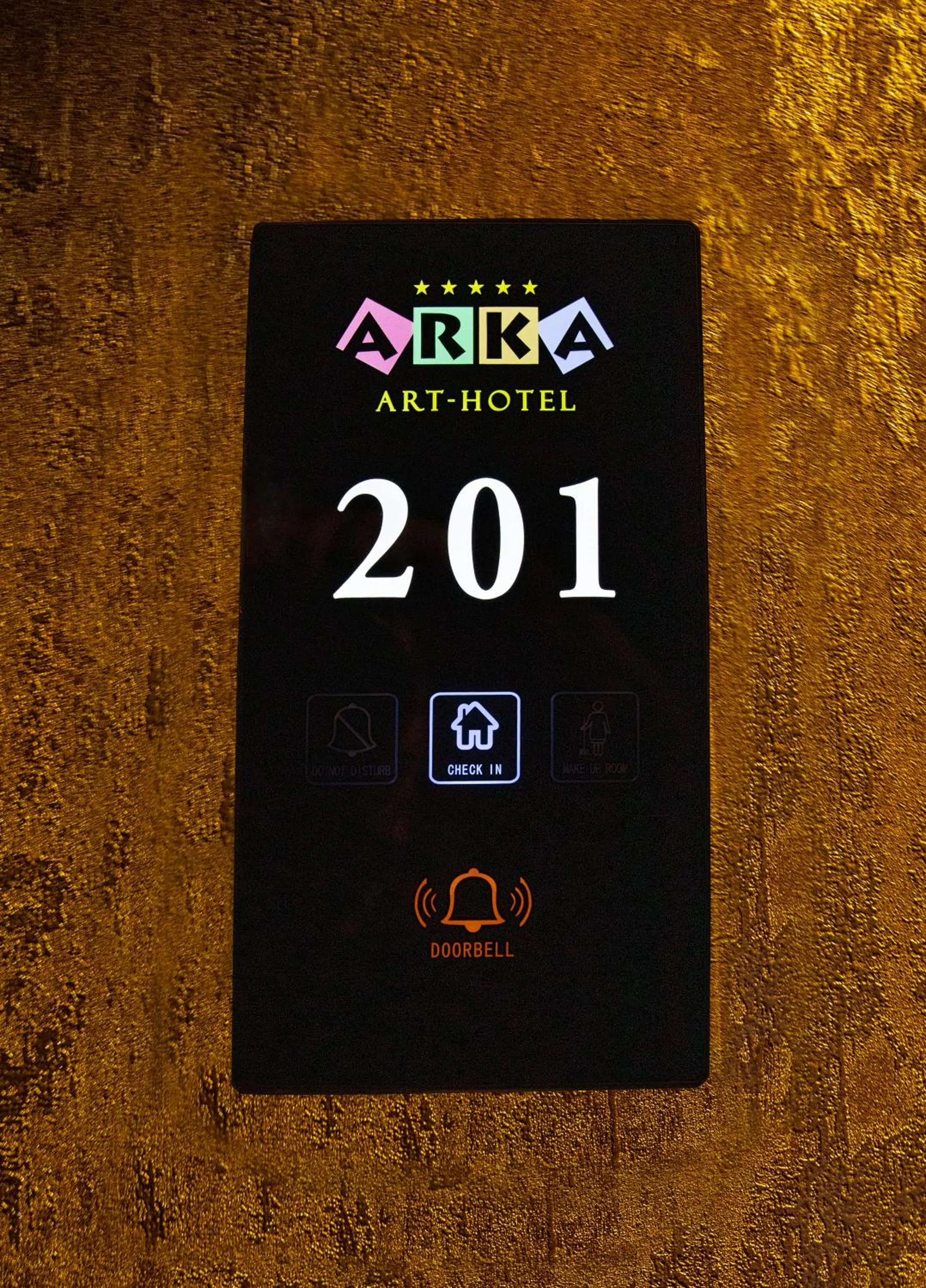 Decorative detail in Arka Art Hotel