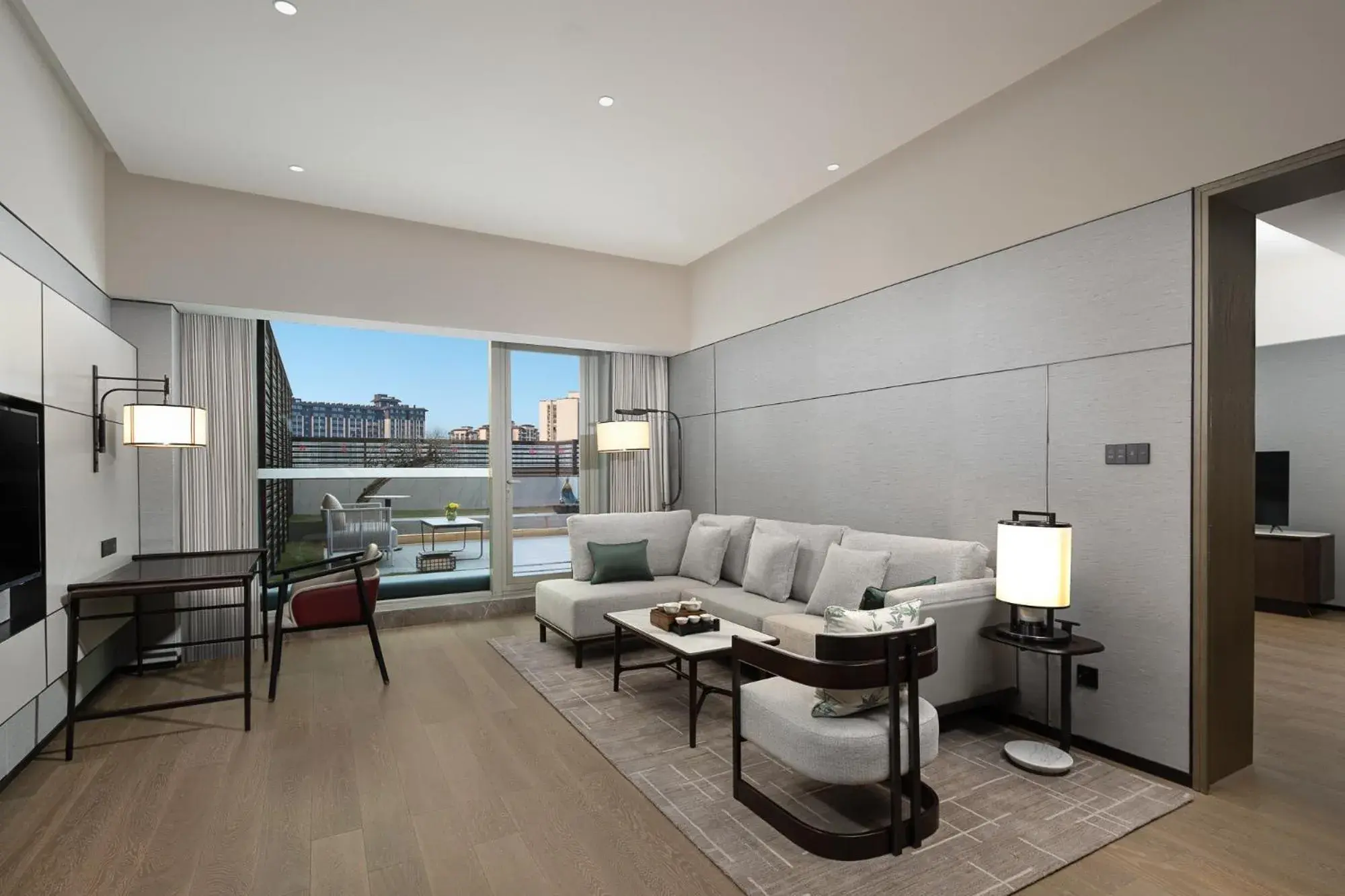 Living room in Hualuxe Leshan, an IHG Hotel Living room in Hualuxe Leshan, an IHG Hotel