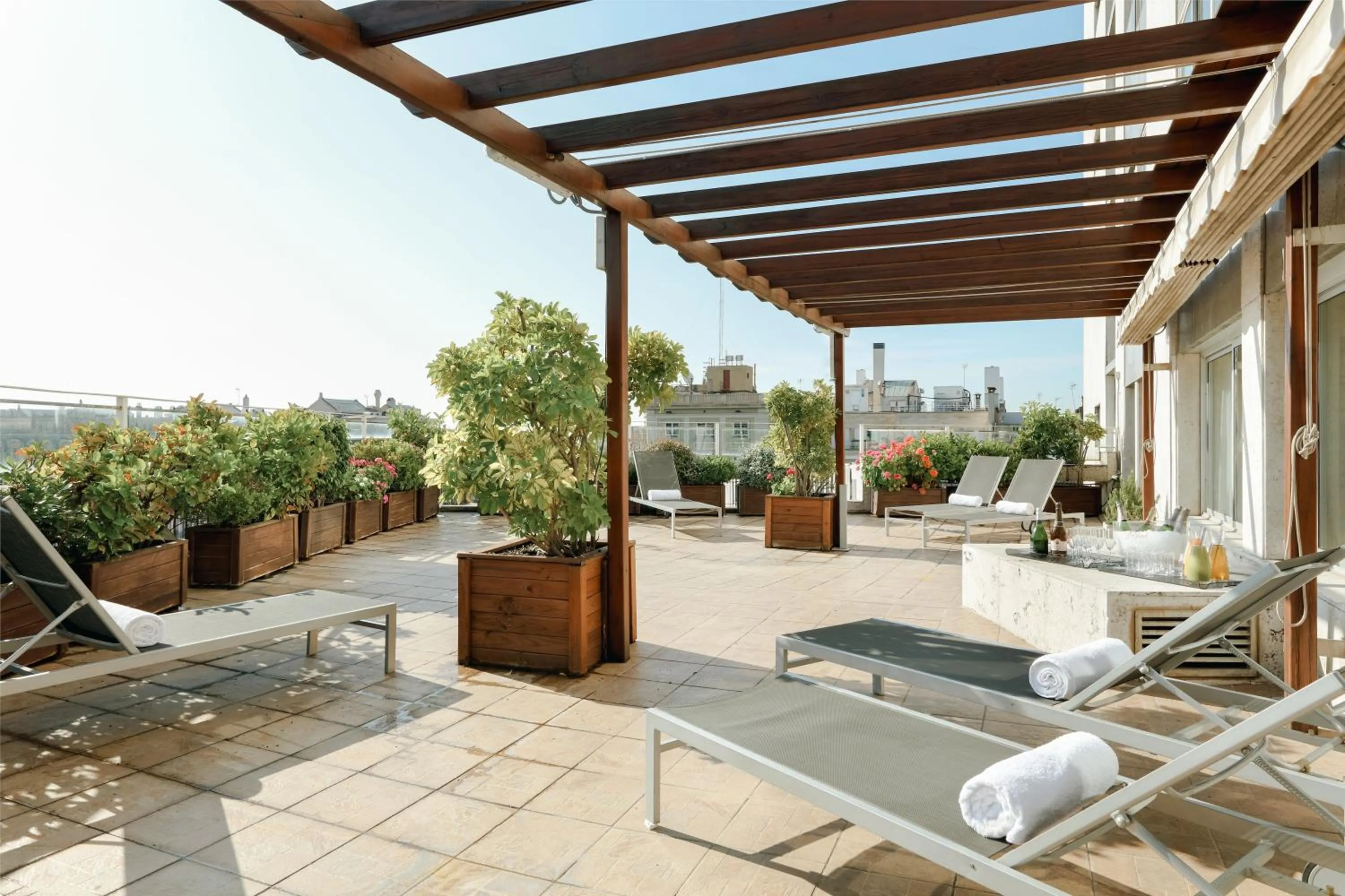 Balcony/Terrace in Hesperia Barcelona Presidente