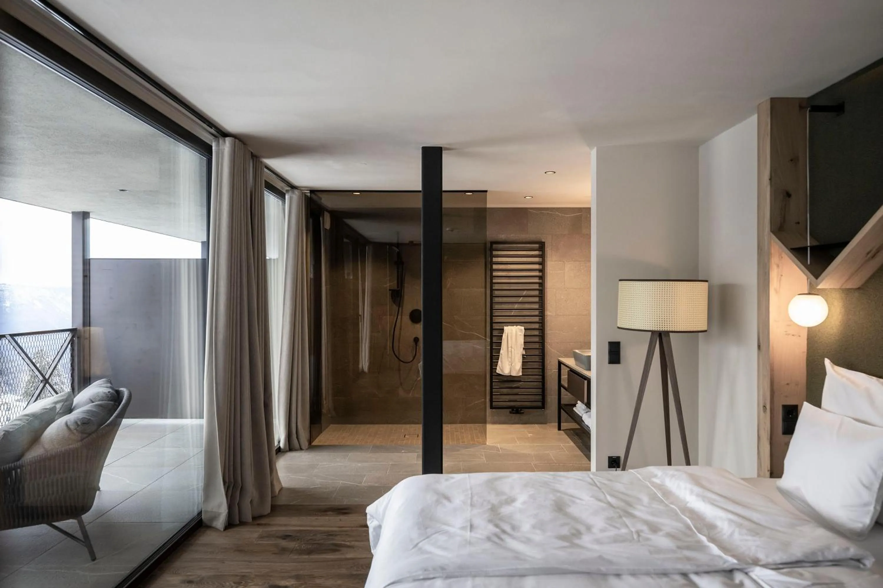 Bathroom, Bed in Aparthotel My Daum