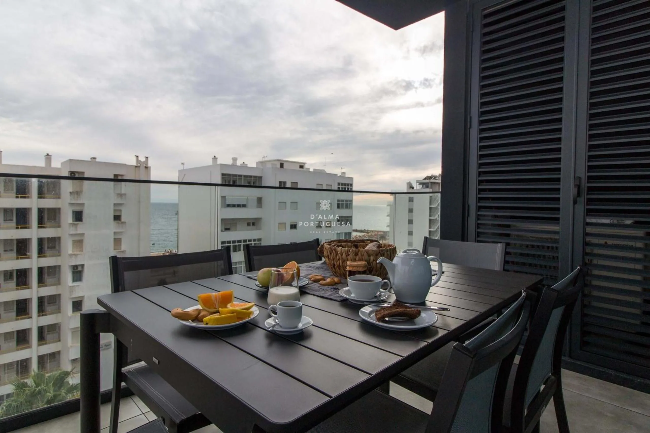 Balcony/Terrace in Apartment Terracos do Mar - By Dalma Portuguesa