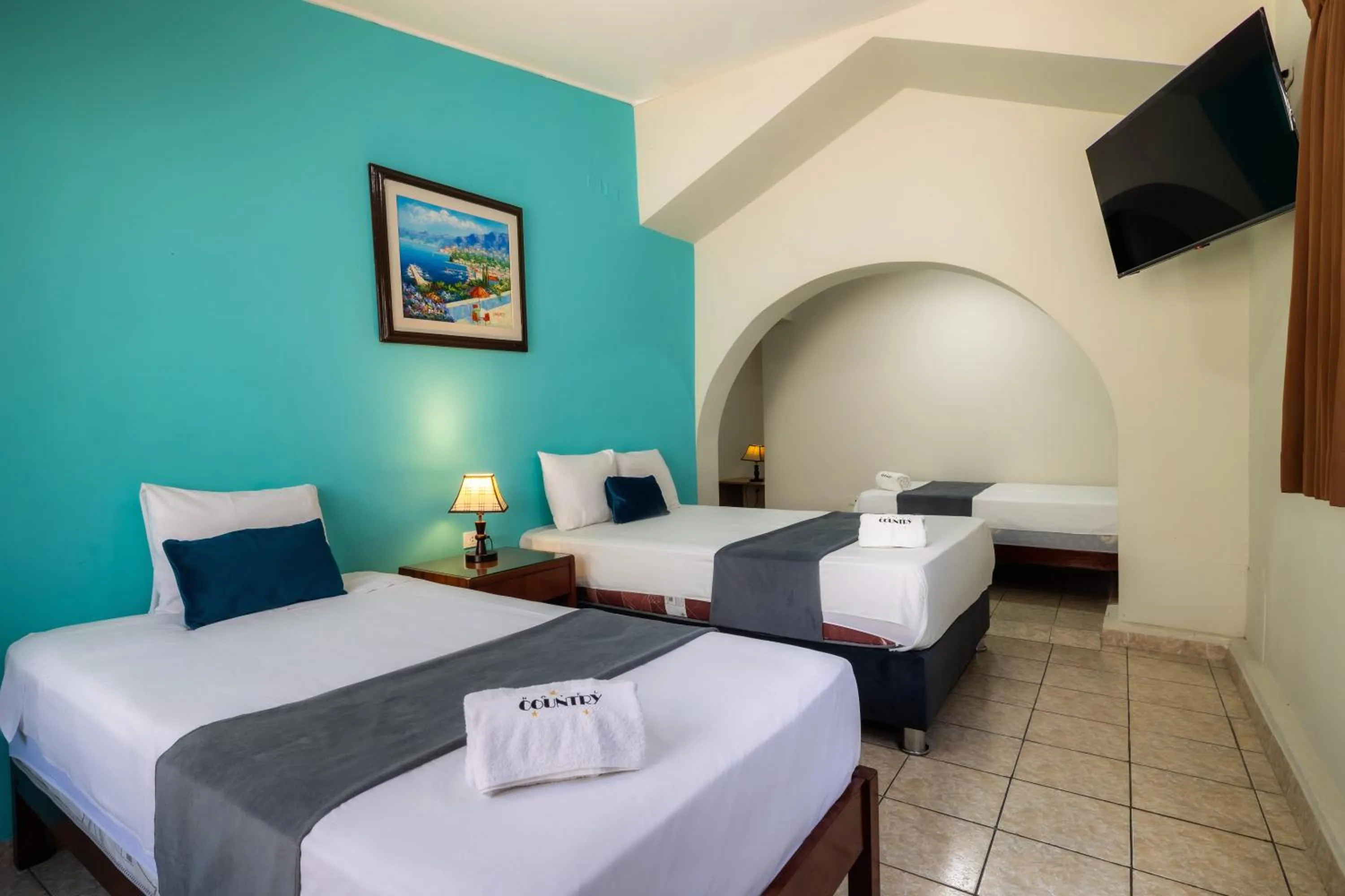 Bed in Hotel Country Trujillo