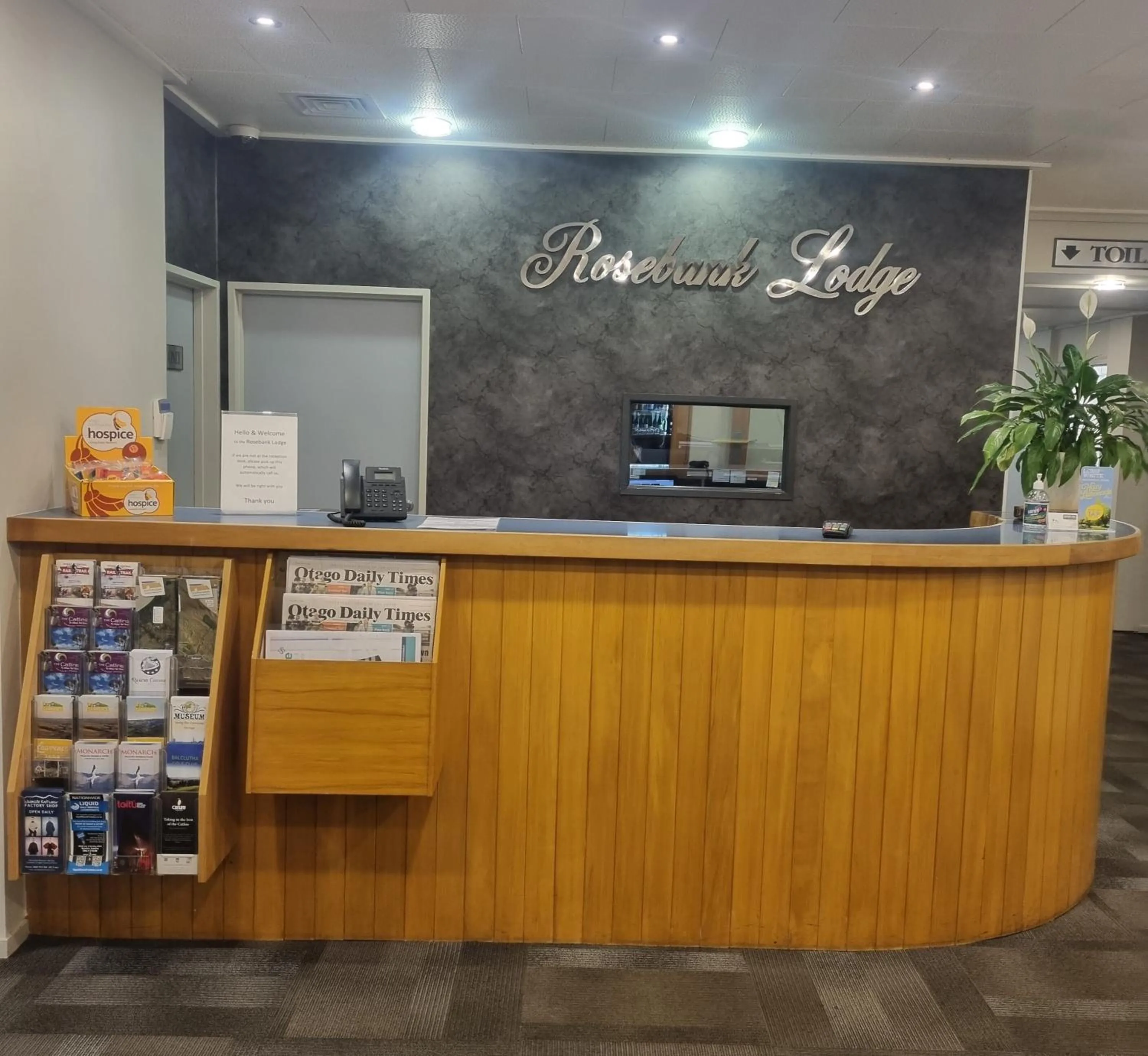 Lobby or reception in Rosebank Lodge