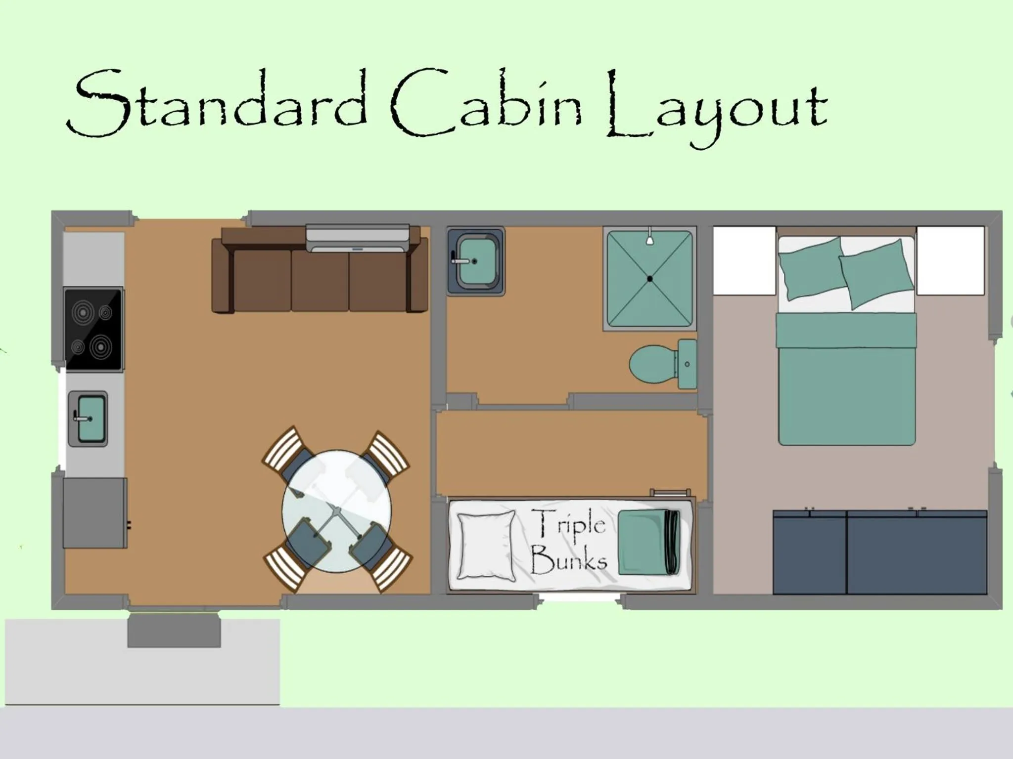 Photo of the whole room in Zeehan Bush Camp