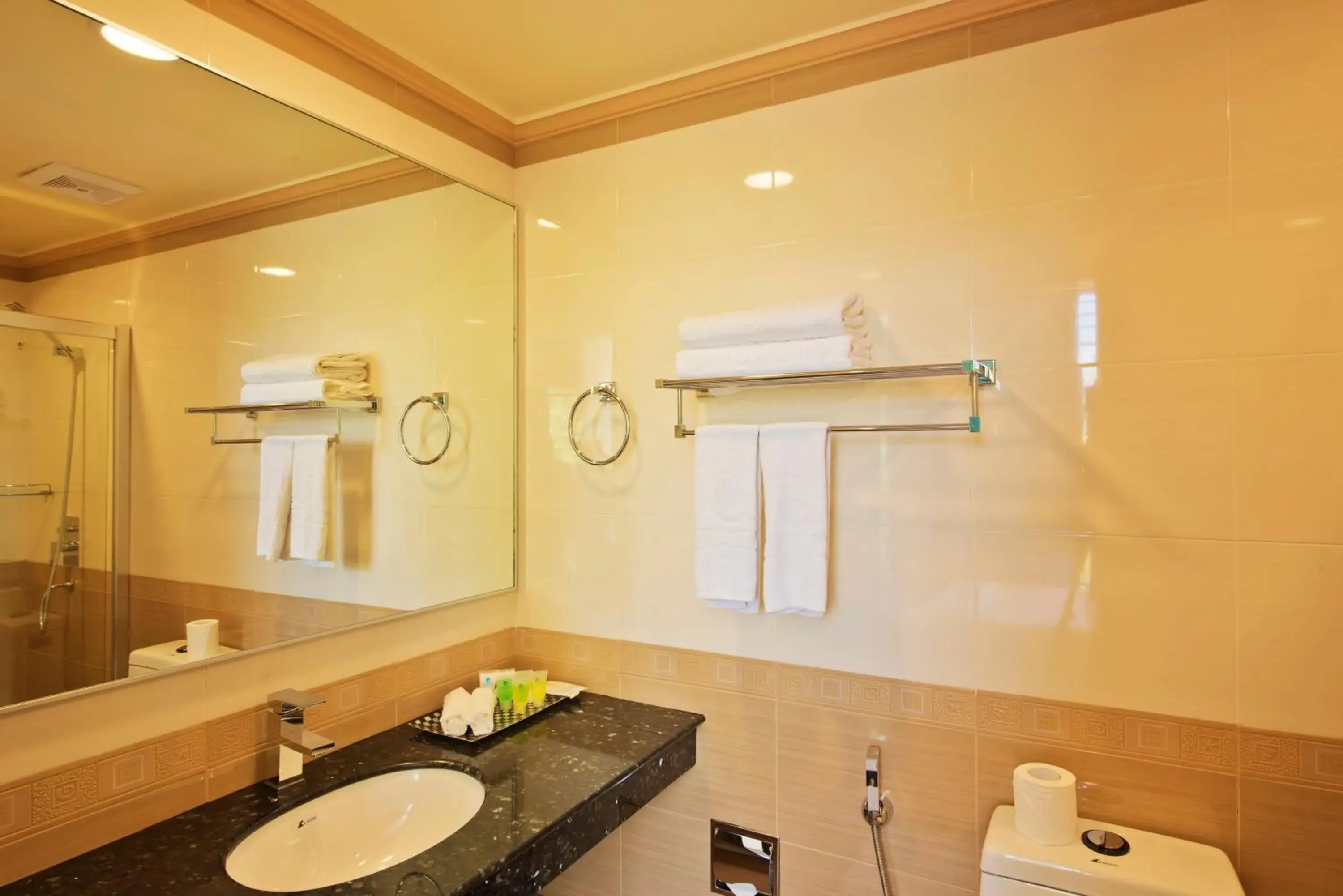 Bathroom in Arena Beach Hotel Bathroom in Arena Beach Hotel