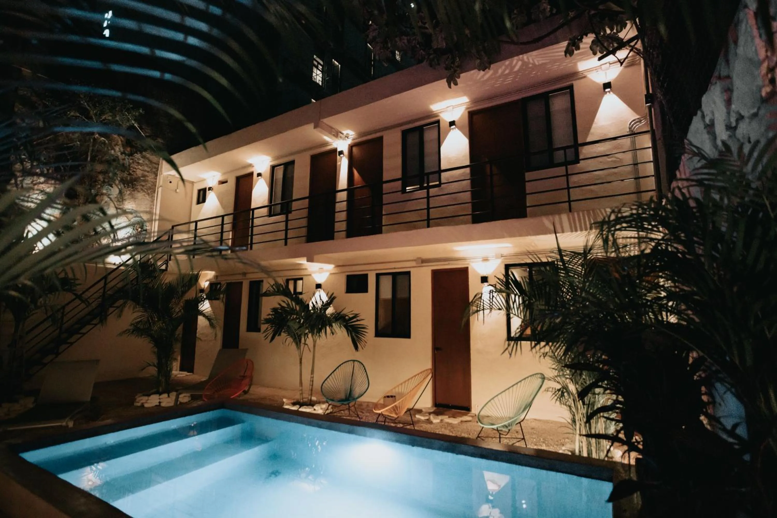 Pool view in Khali Cancún