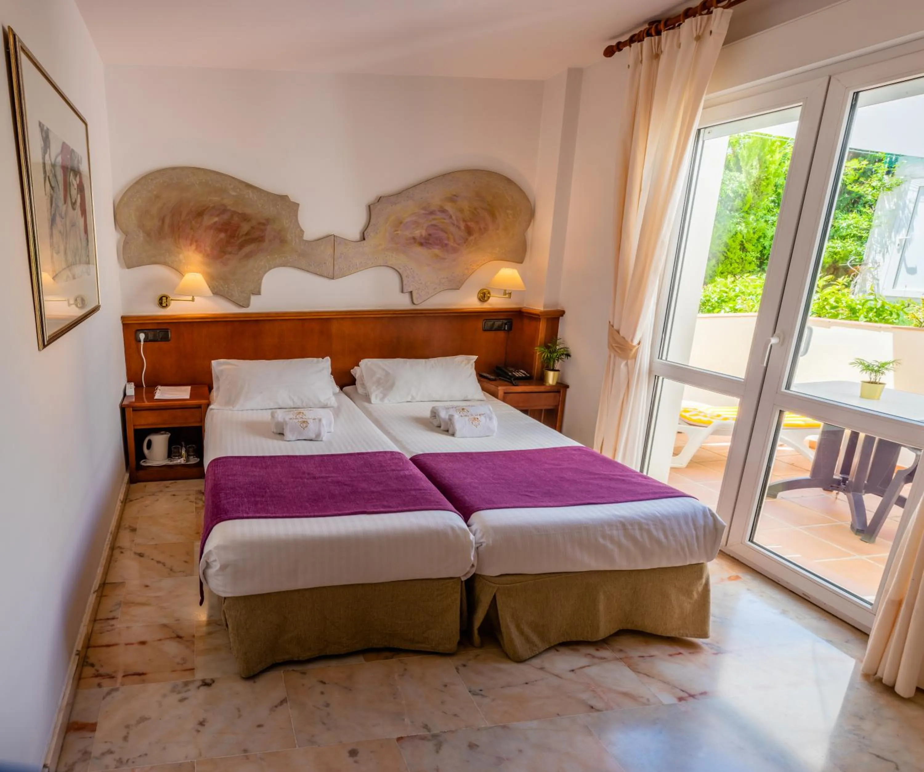 Balcony/Terrace, Bed in Villa Guadalupe