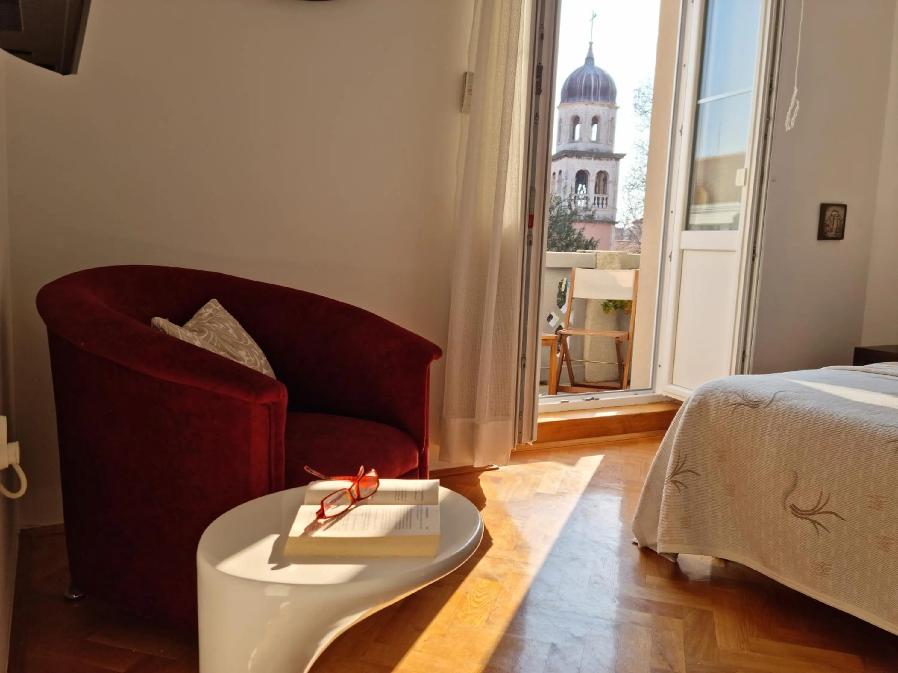 View (from property/room), Bed in Rooms Tisa Old Town