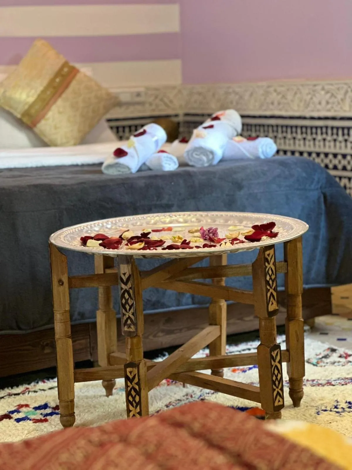 Bed in Riad Fes Colors & SPA - Family Lodging