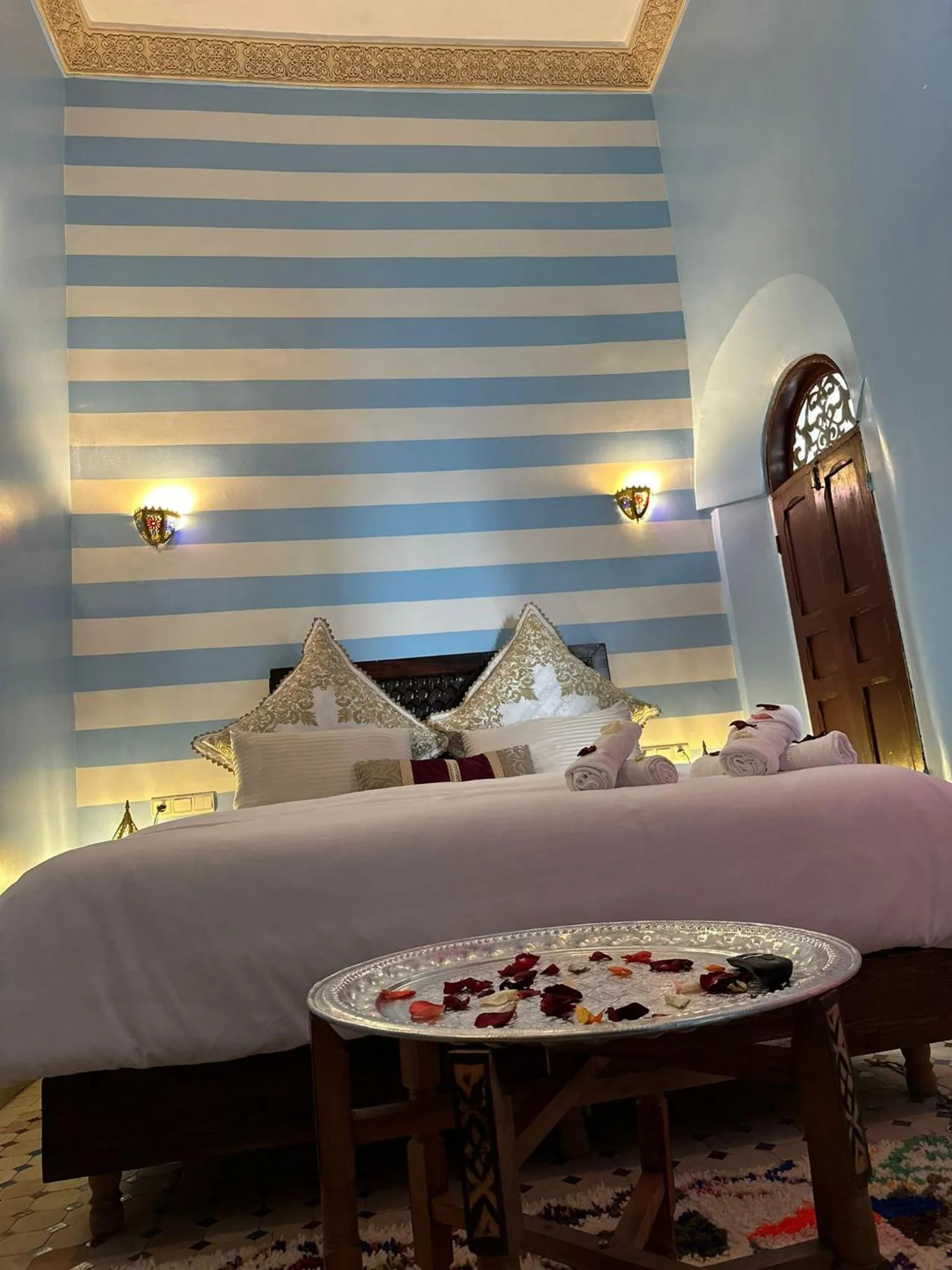 Bedroom, Bed in Riad Fes Colors & SPA - Family Lodging