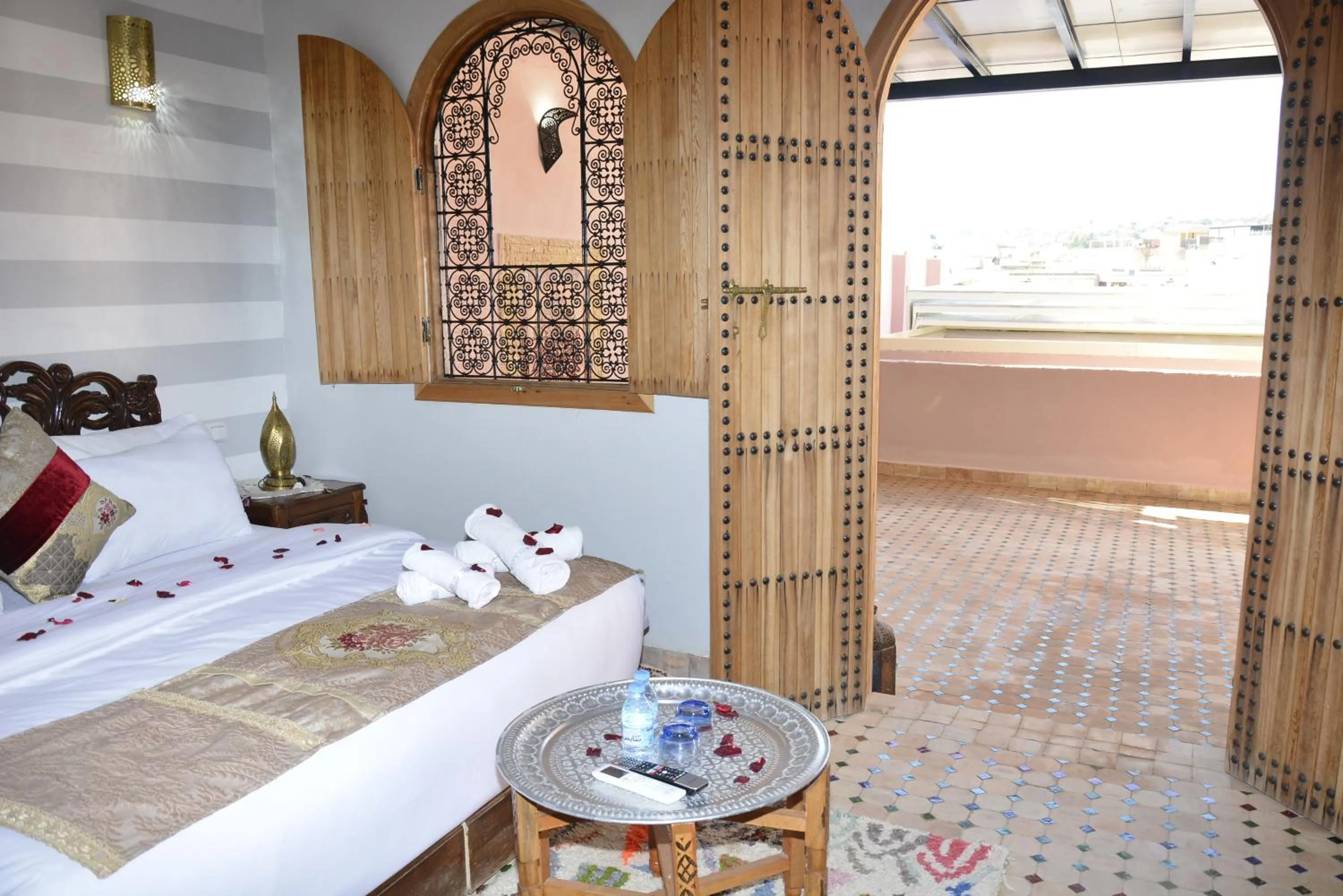Bed in Riad Fes Colors & SPA - Family Lodging