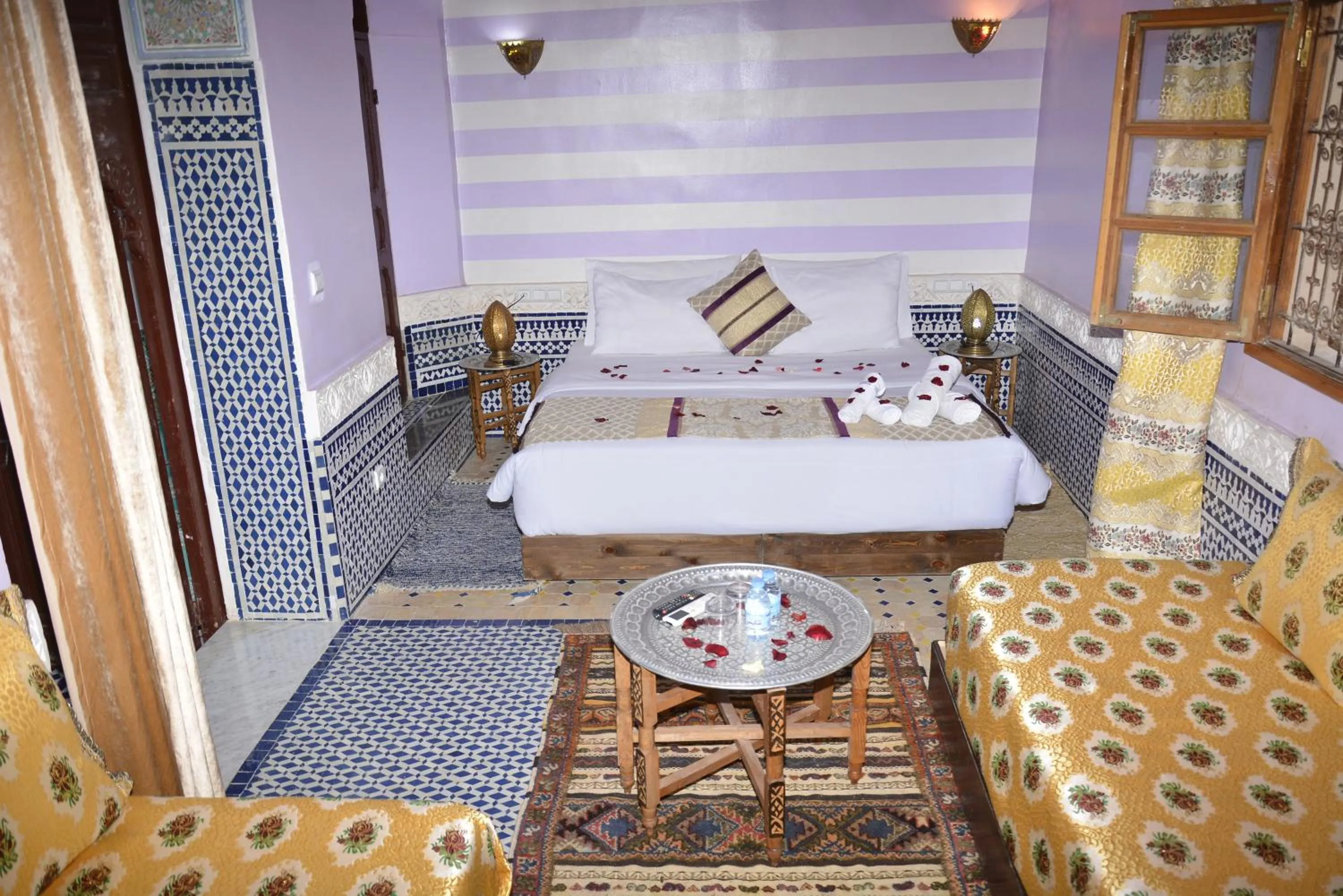 Bed in Riad Fes Colors & SPA - Family Lodging