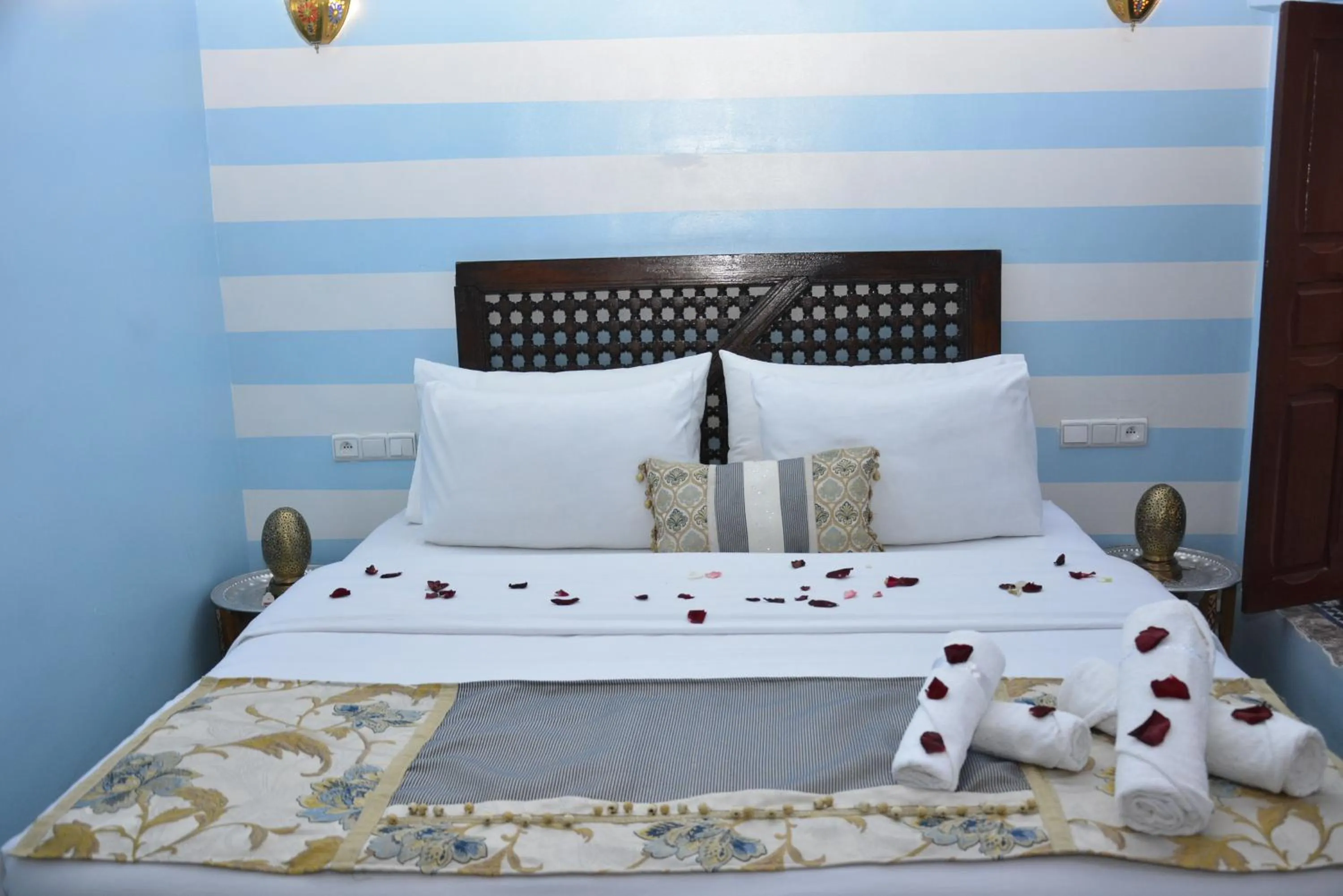 Bed in Riad Fes Colors & SPA - Family Lodging