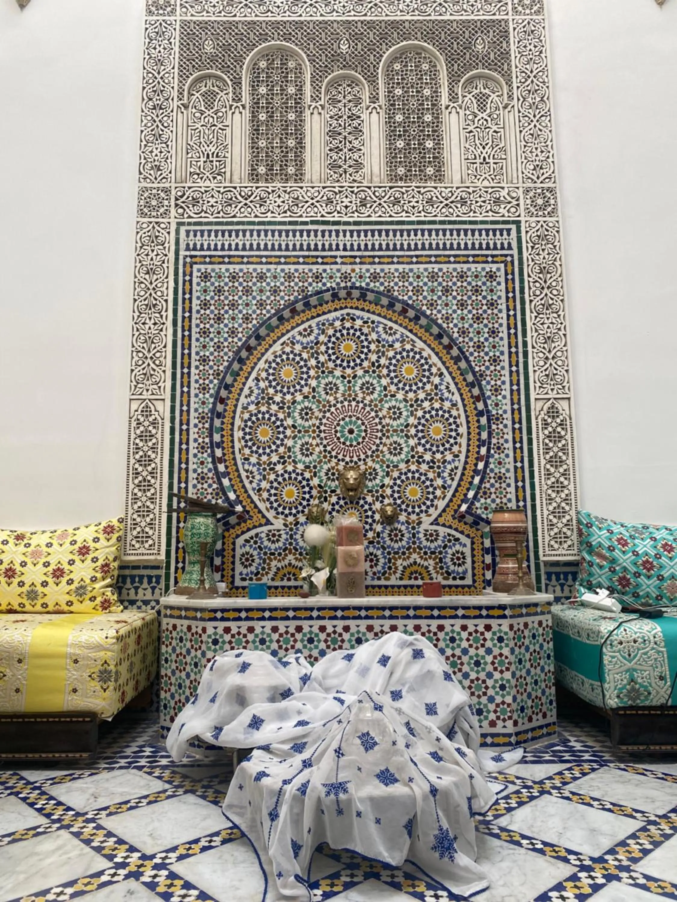 Seating area in Riad Fes Colors & SPA - Family Lodging
