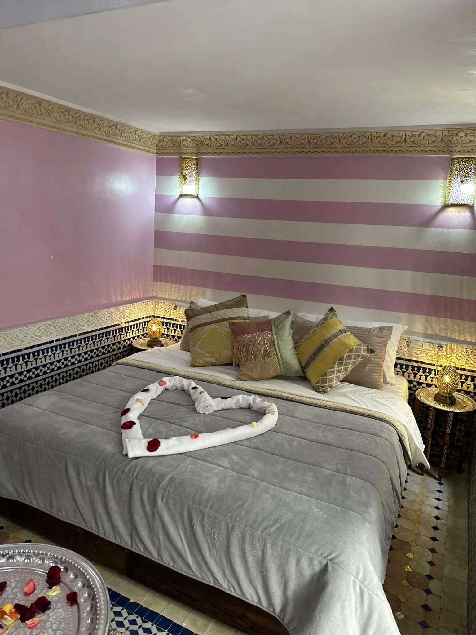 Bedroom, Bed in Riad Fes Colors & SPA - Family Lodging