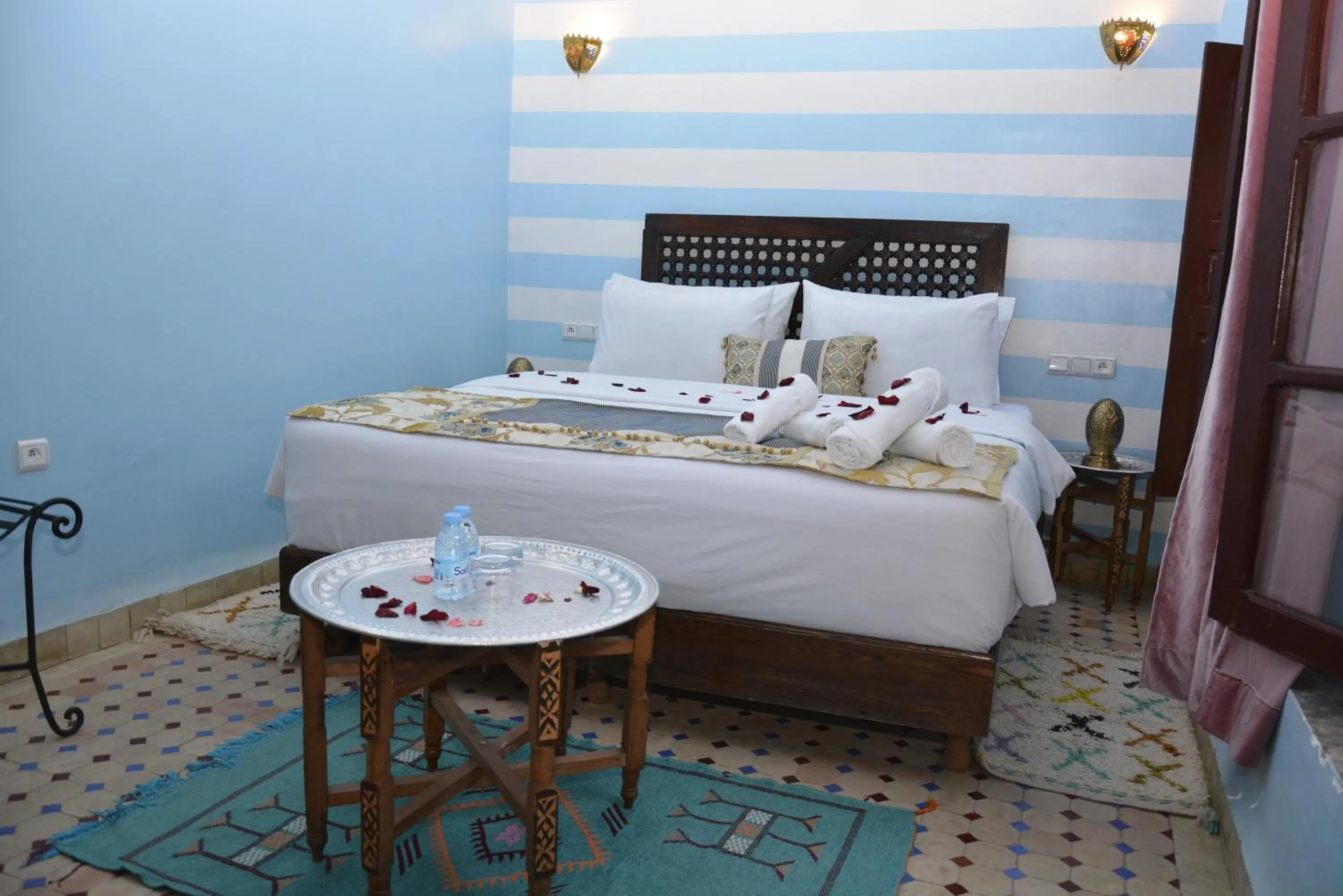 Bed in Riad Fes Colors & SPA - Family Lodging