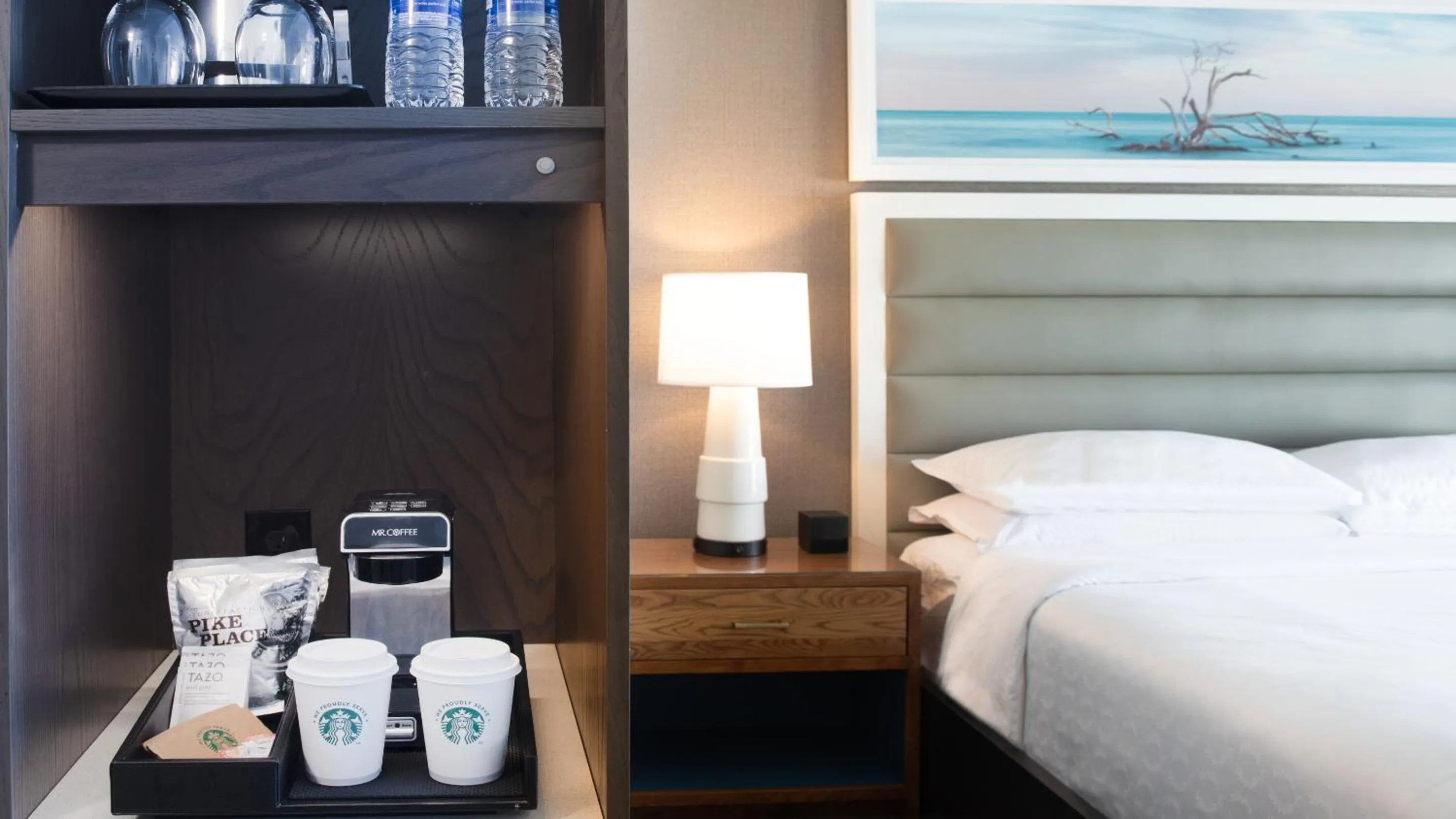 Bed in Bluegreen's Bayside Resort and Spa