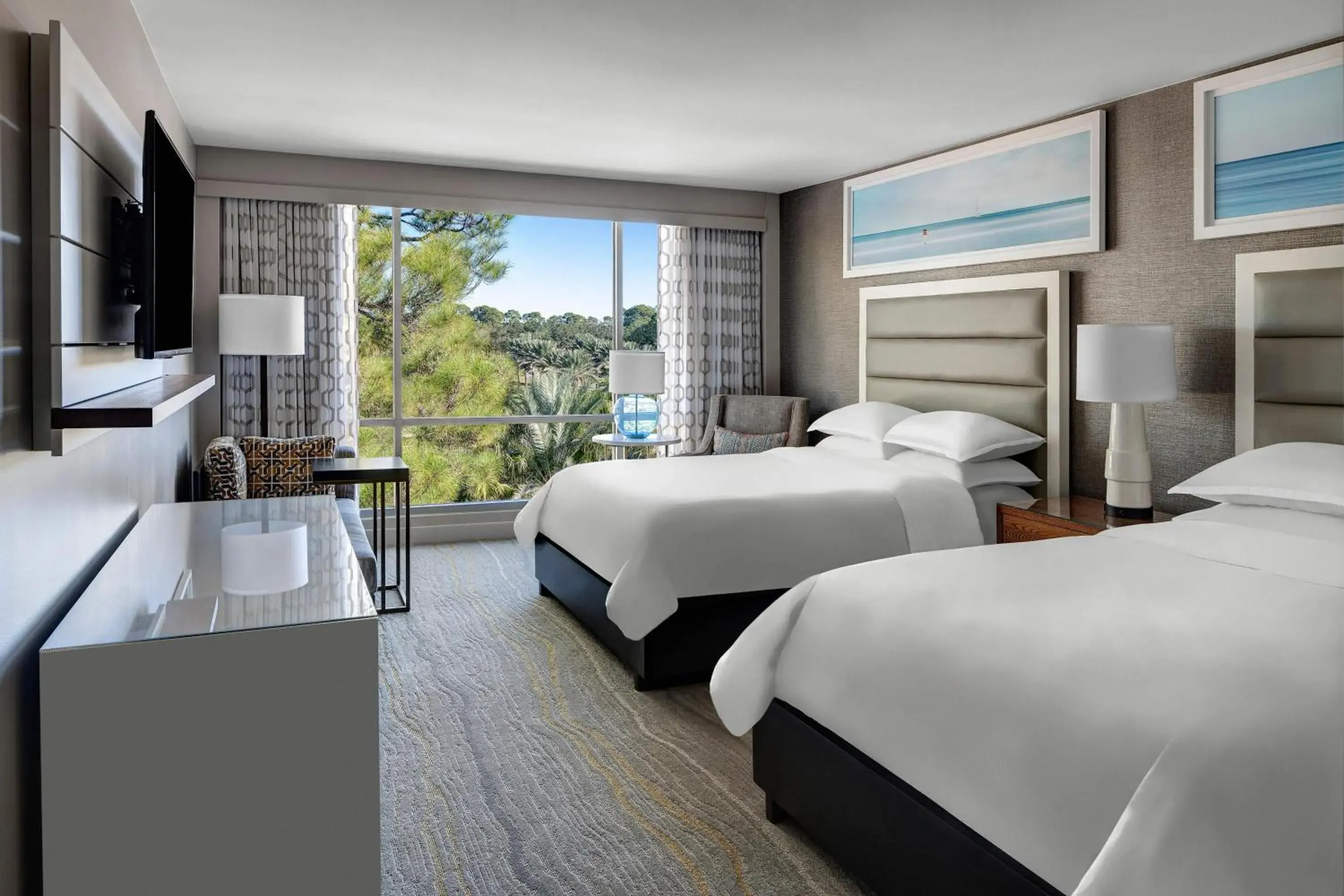 Studio with Two Queen Beds and Resort View in Hilton Vacation Club Bayside Resort Panama City Beach Studio with Two Queen Beds and Resort View in Hilton Vacation Club Bayside Resort Panama City Beach